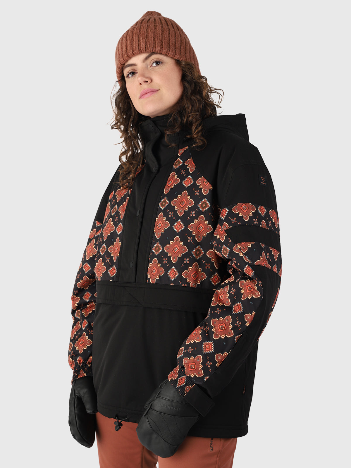 Saporo Damen Ski Anorak Oversized | Schwarz