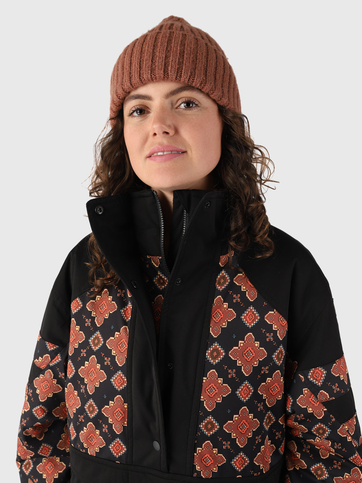 Saporo Women Snow Anorak Oversized | Black