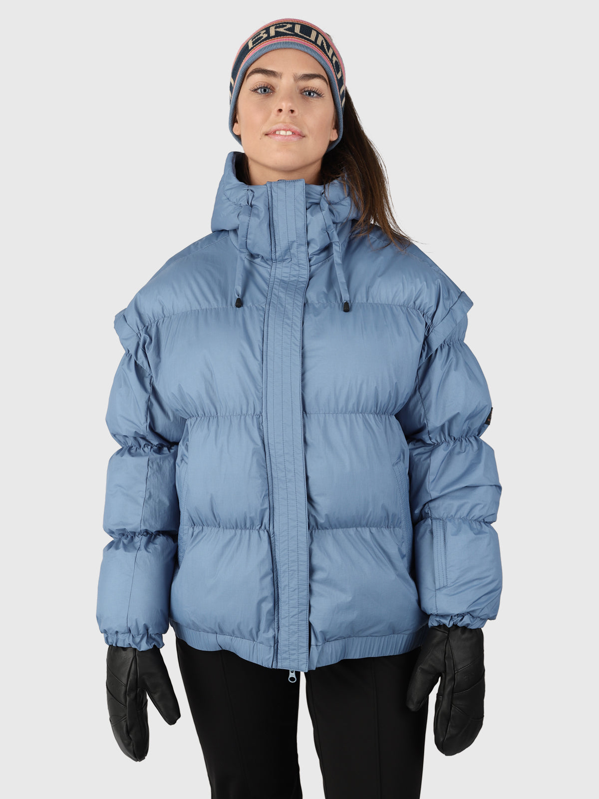 Nikko Damen Puffer Skijacke Oversized | Blau