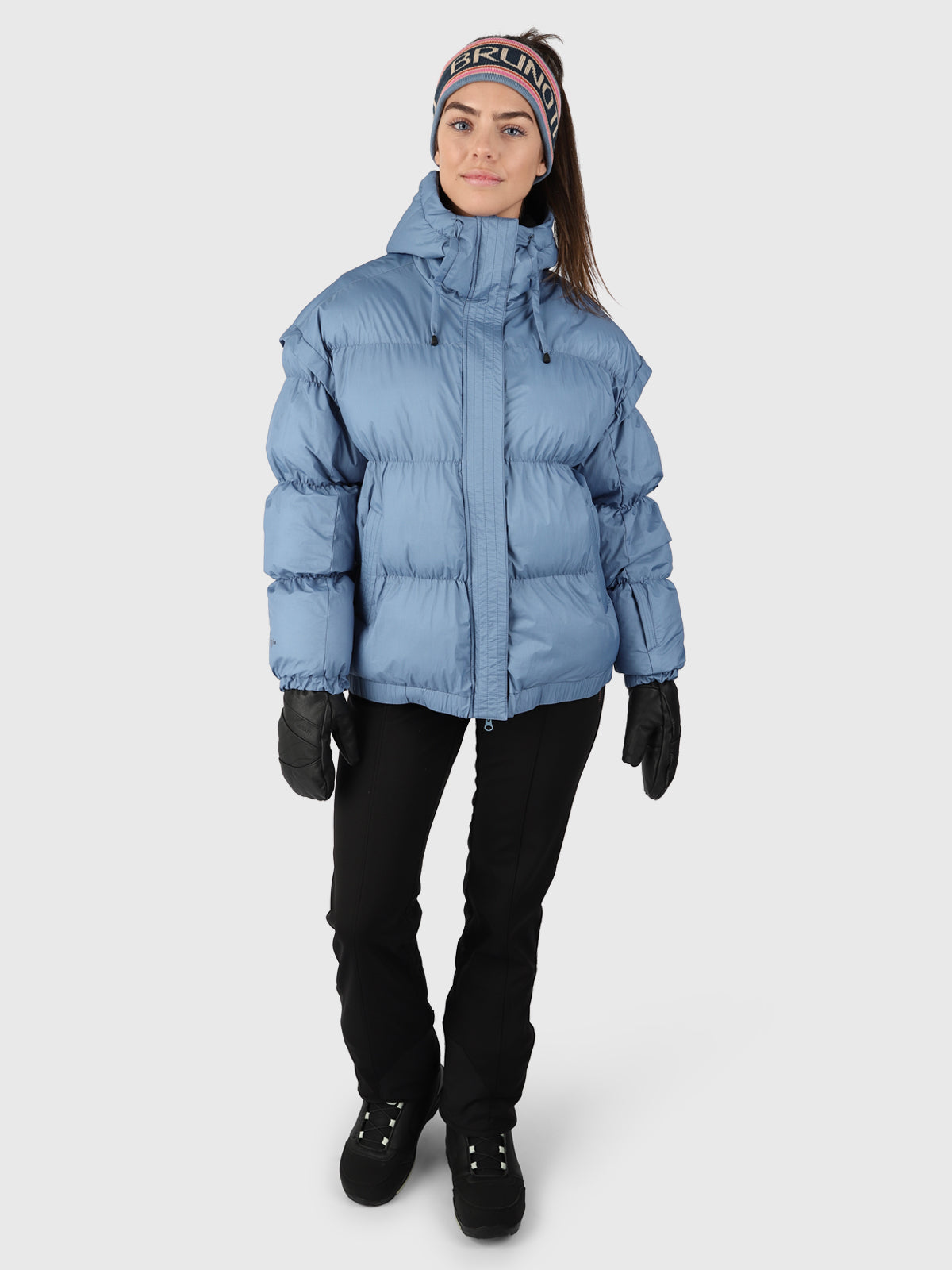 Nikko Damen Puffer Skijacke Oversized | Blau