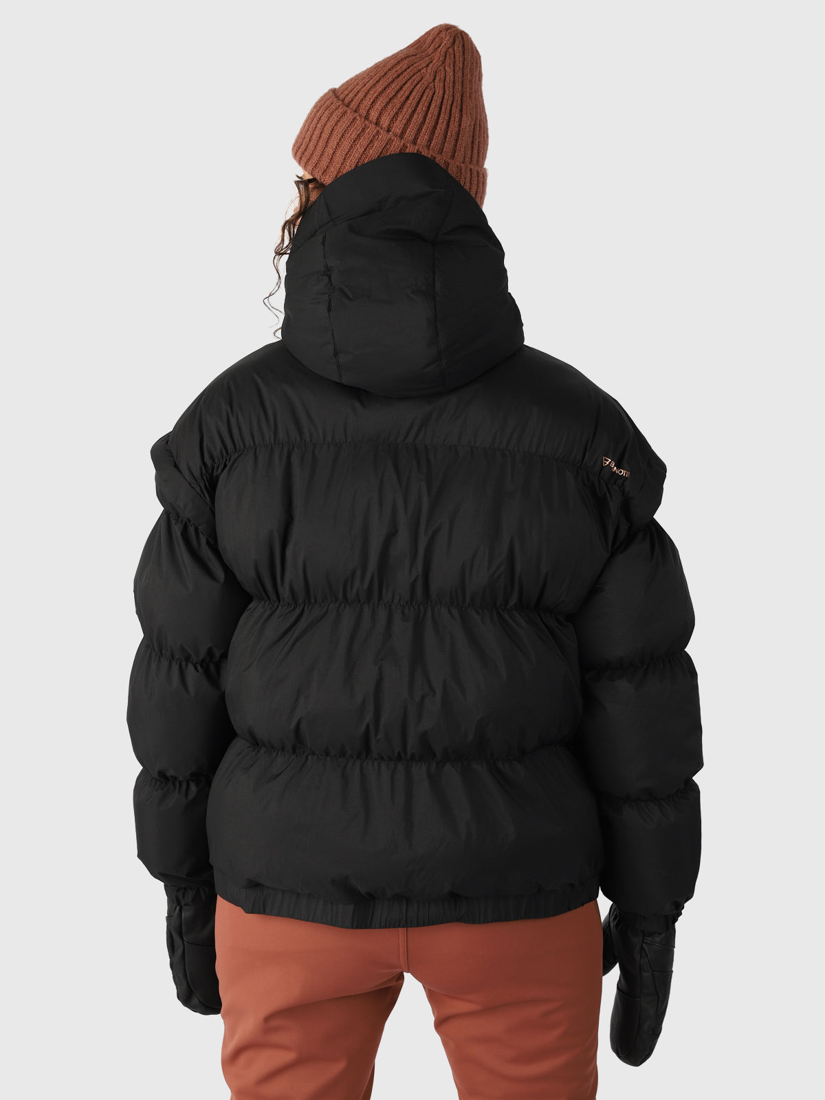 Nikko Dames Puffer Ski Jas Oversized | Zwart