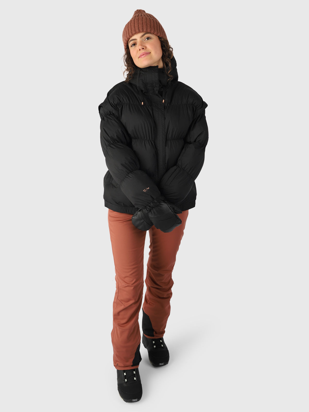 Nikko Women Puffer Snow Jacket Oversized | Black
