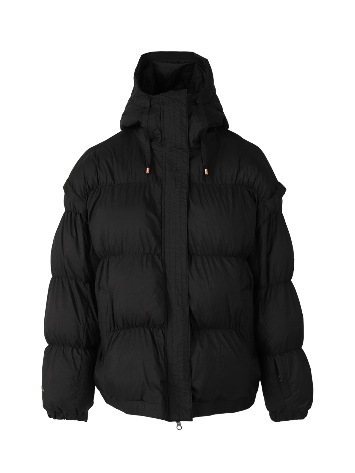 Nikko Damen Puffer Skijacke Oversized | Schwarz