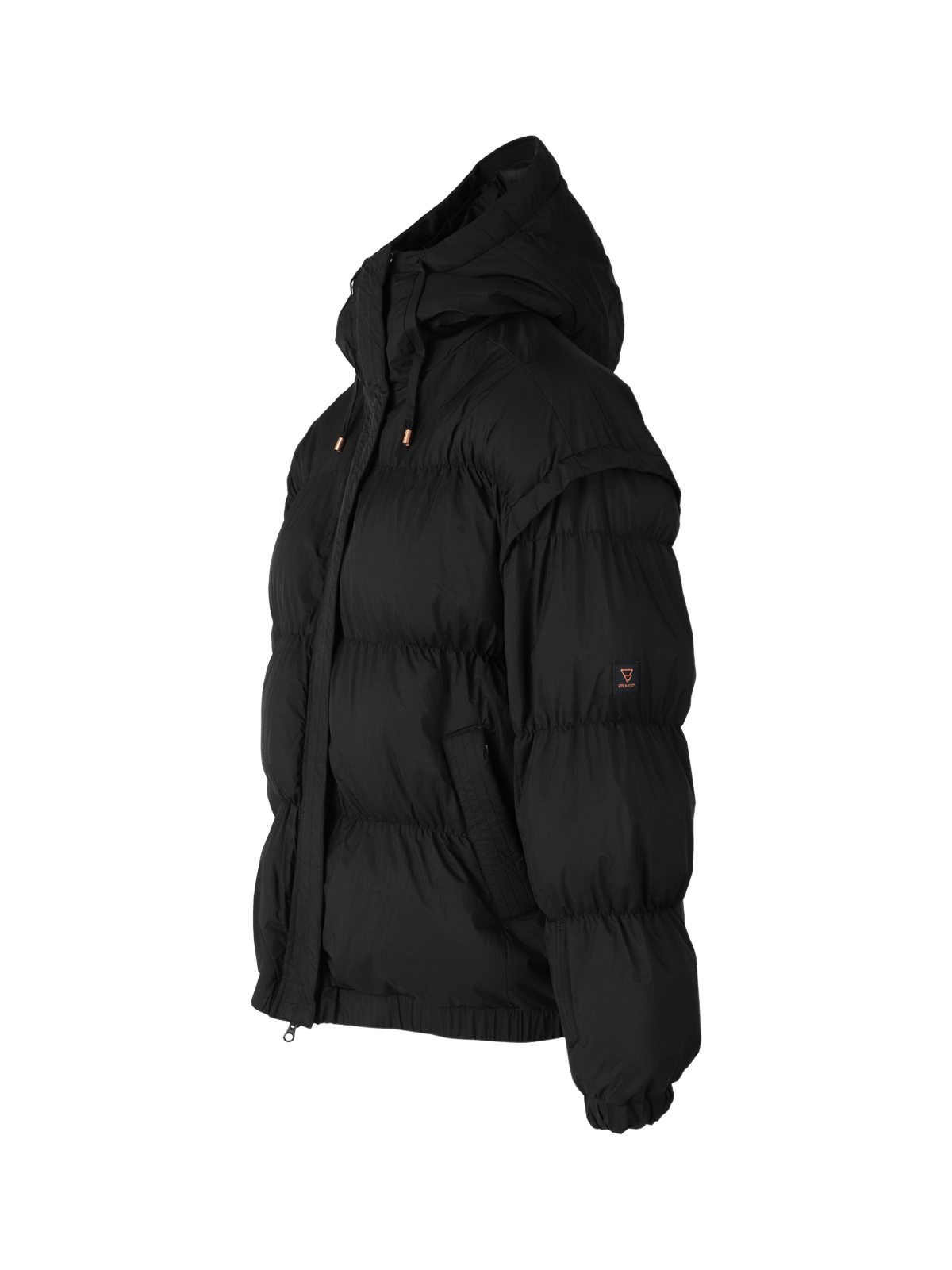 Nikko Damen Puffer Skijacke Oversized | Schwarz