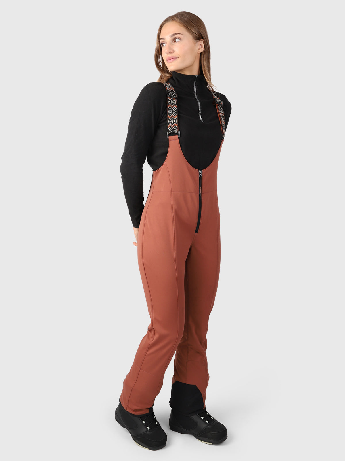 Avalanche Damen Ski Latzhose | Braun