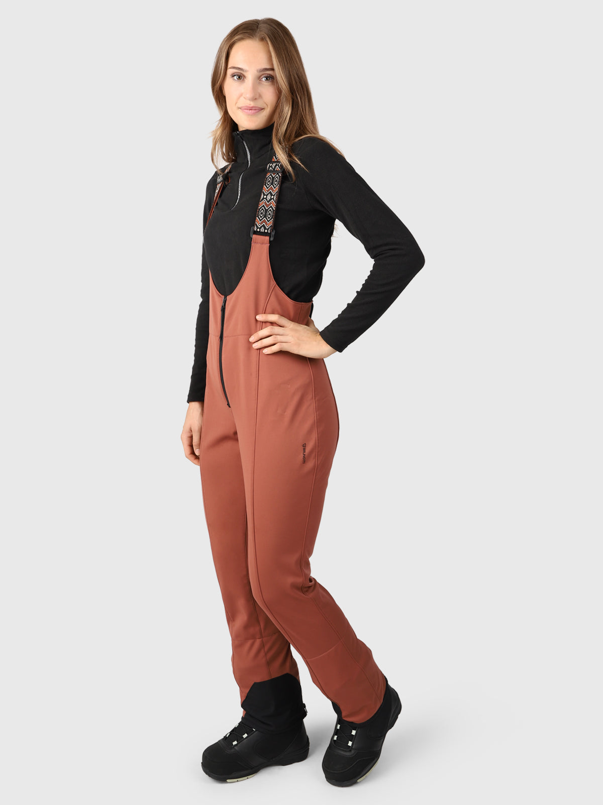 Avalanche Women Bib Snow Pants | Brown