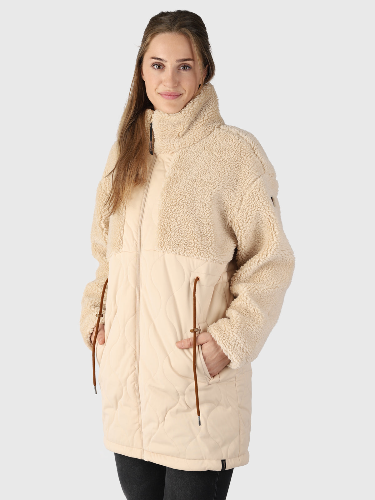 Cecile Women Teddy Jacket | White