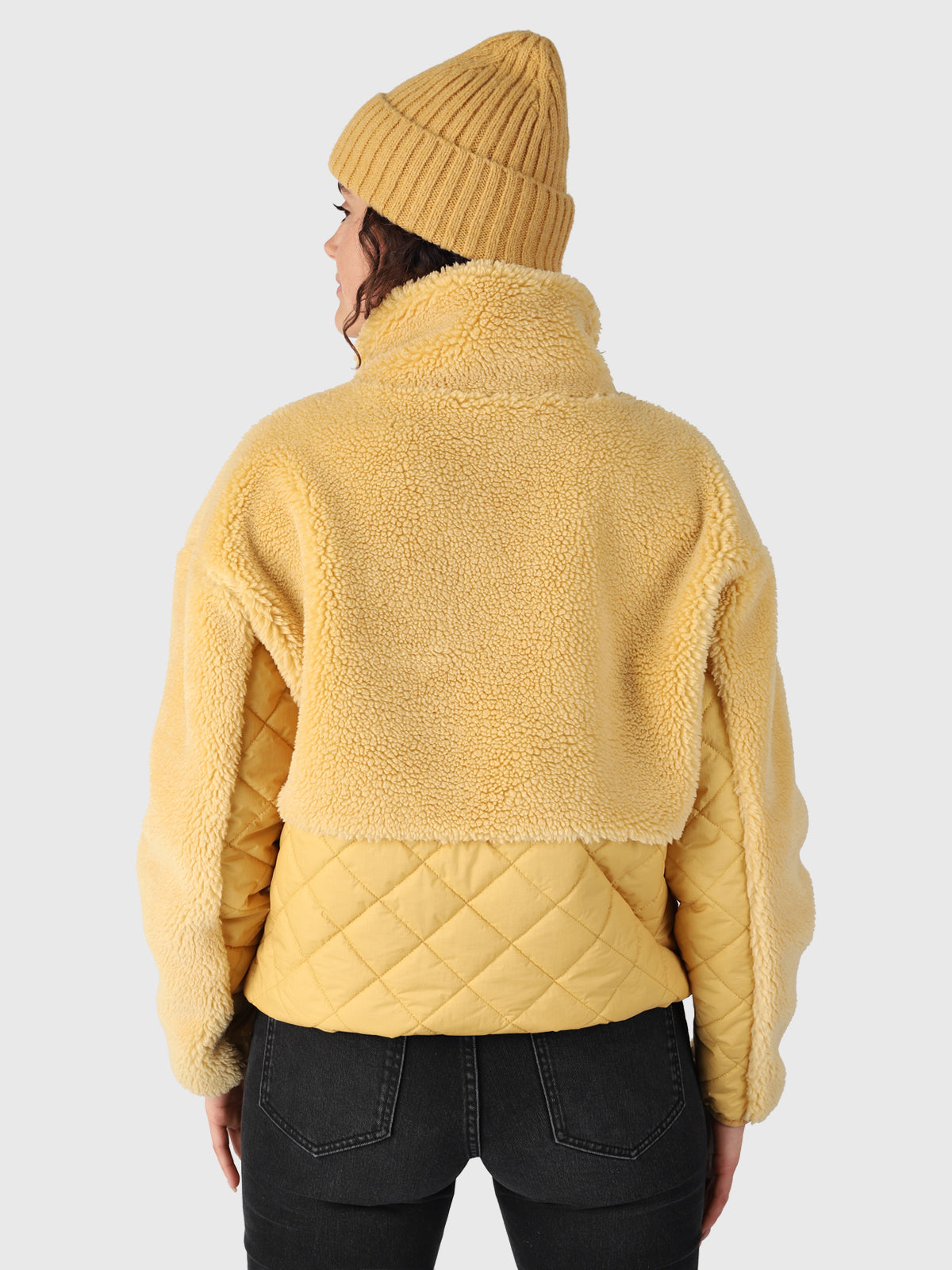 Becca Women Teddy Jacket | Yellow