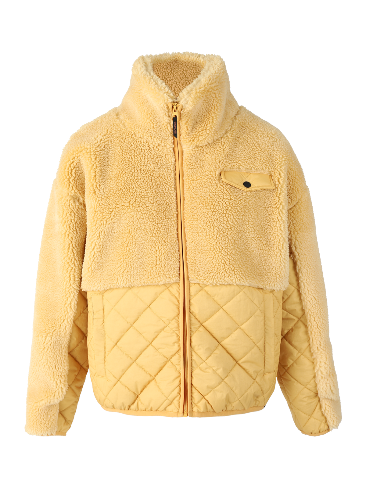 Becca Damen Teddy Jacke | Gelb