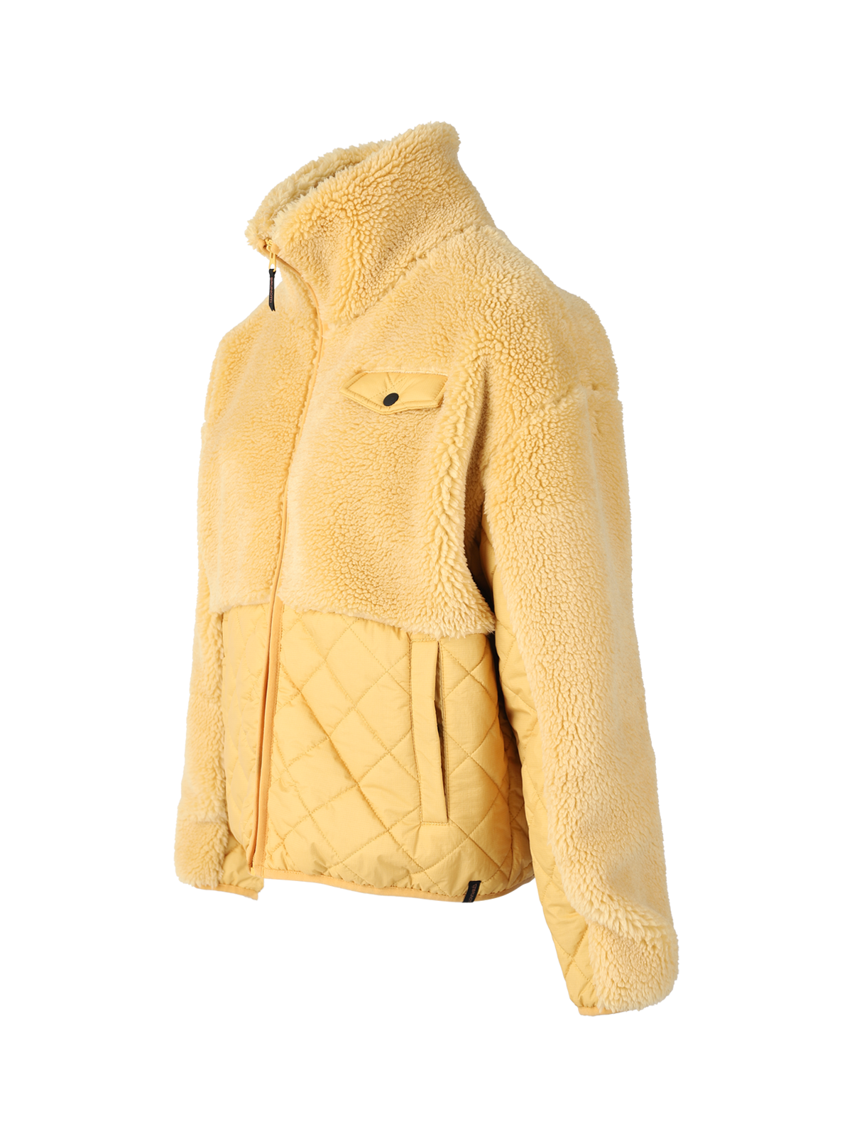 Becca Damen Teddy Jacke | Gelb