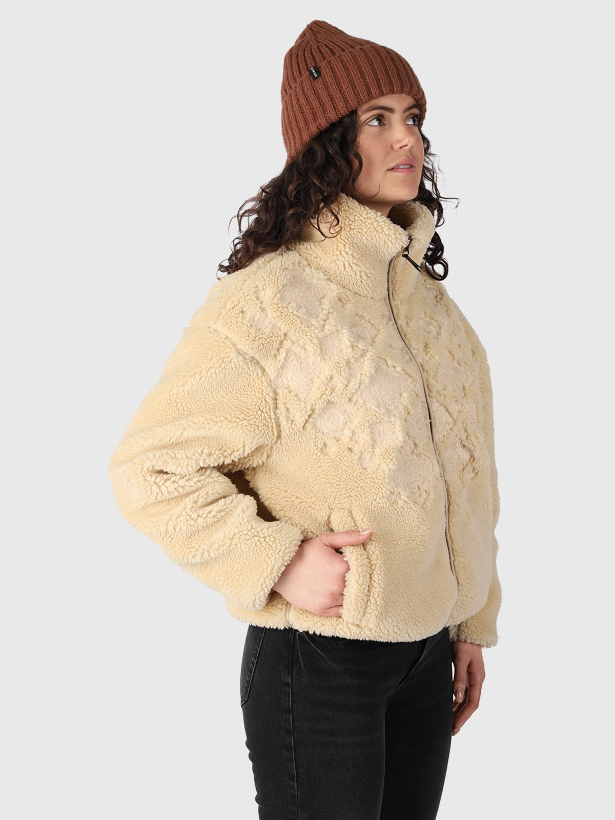 Osaka Women Teddy Jacket | White