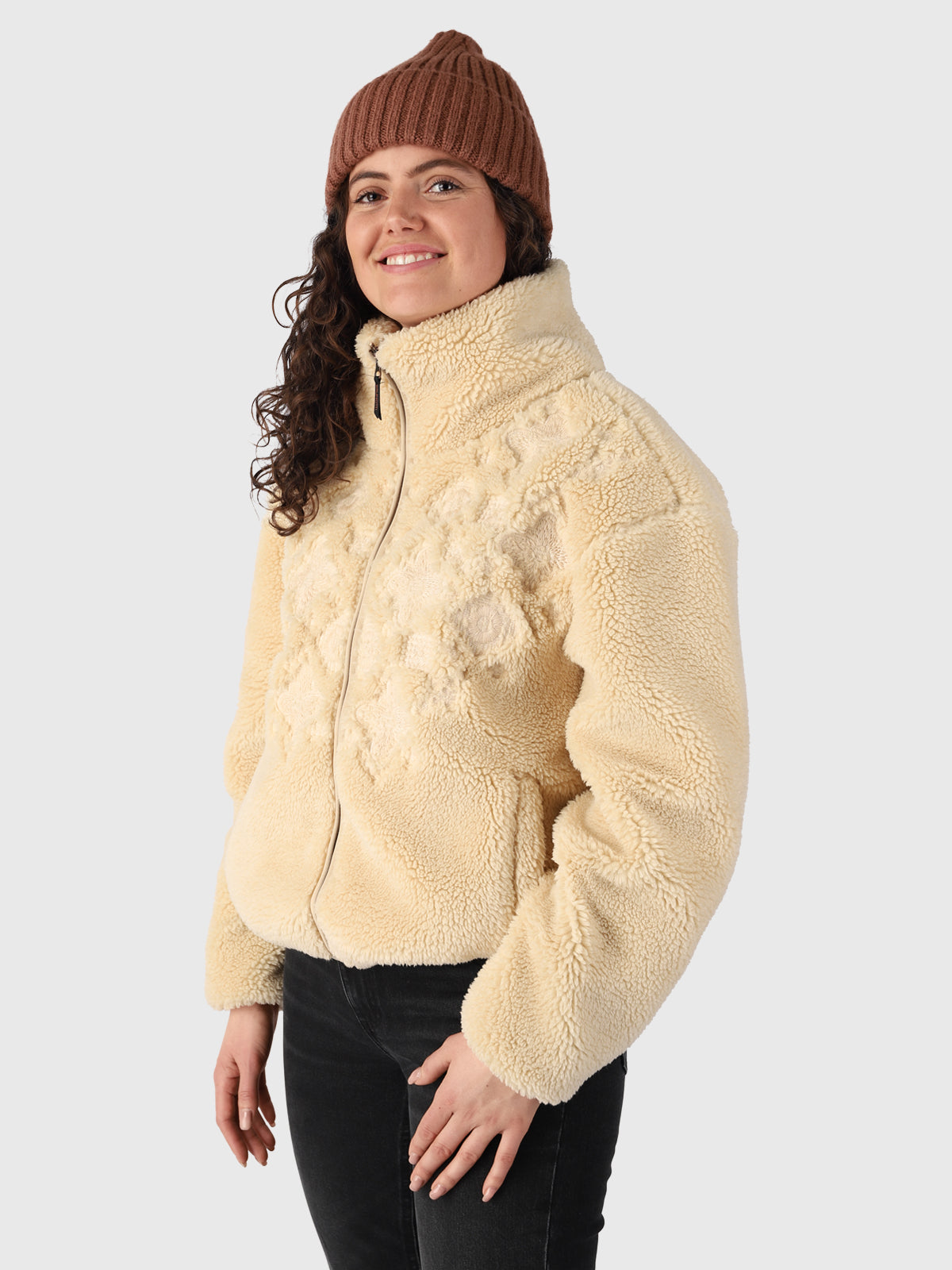 Osaka Women Teddy Jacket | White