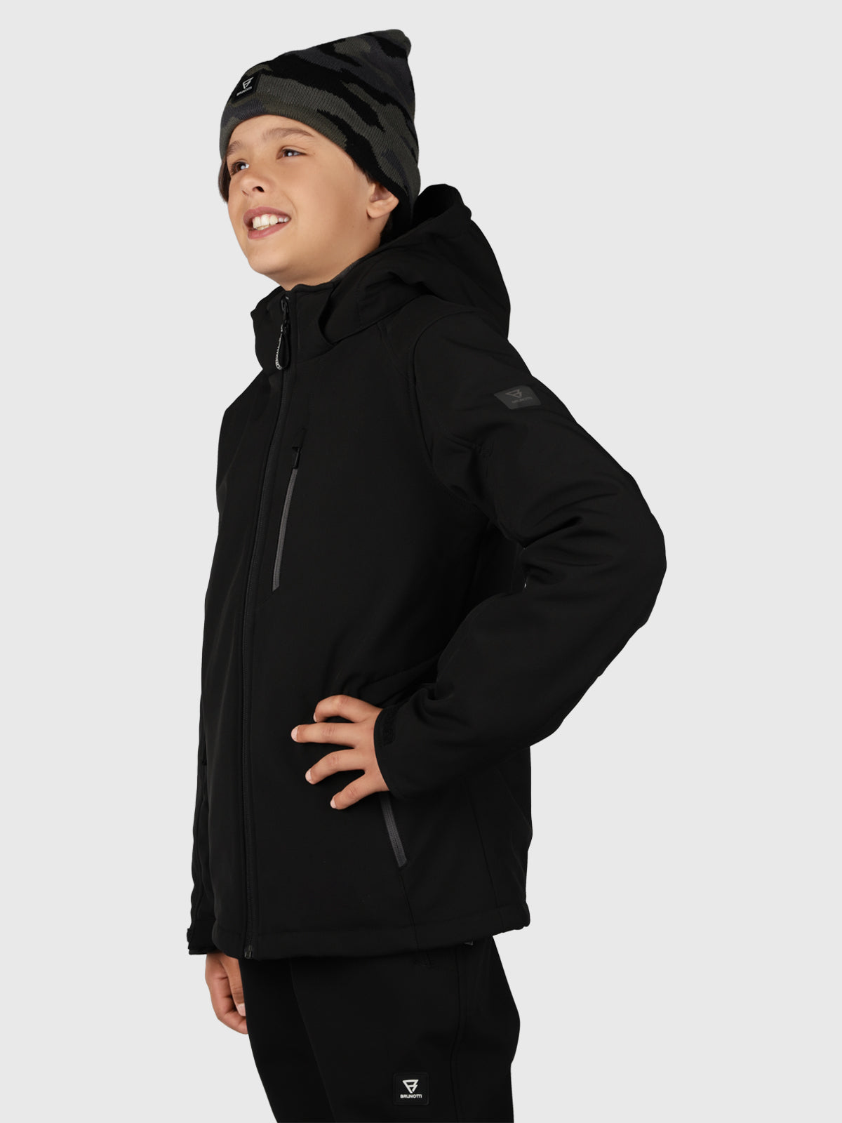 Marsaly-N Jungen Softshell Jacke | Schwarz