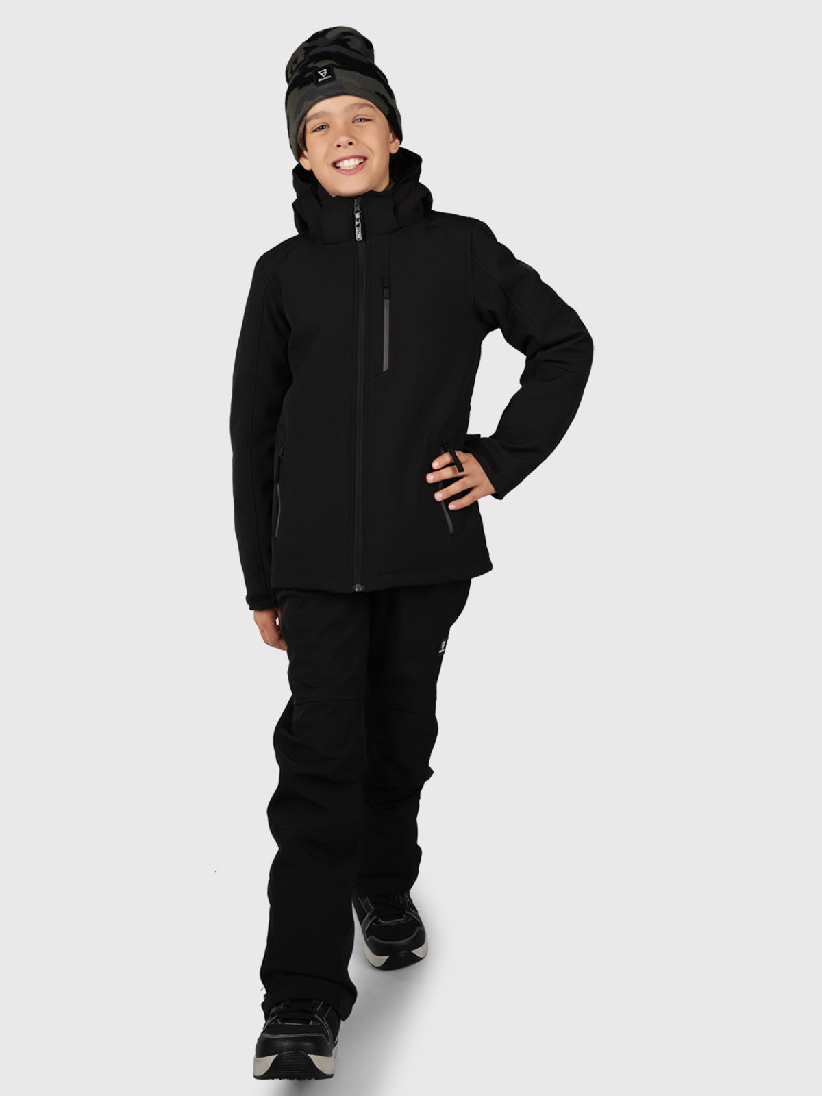 Marsaly-N Jongens Softshell Jas | Zwart