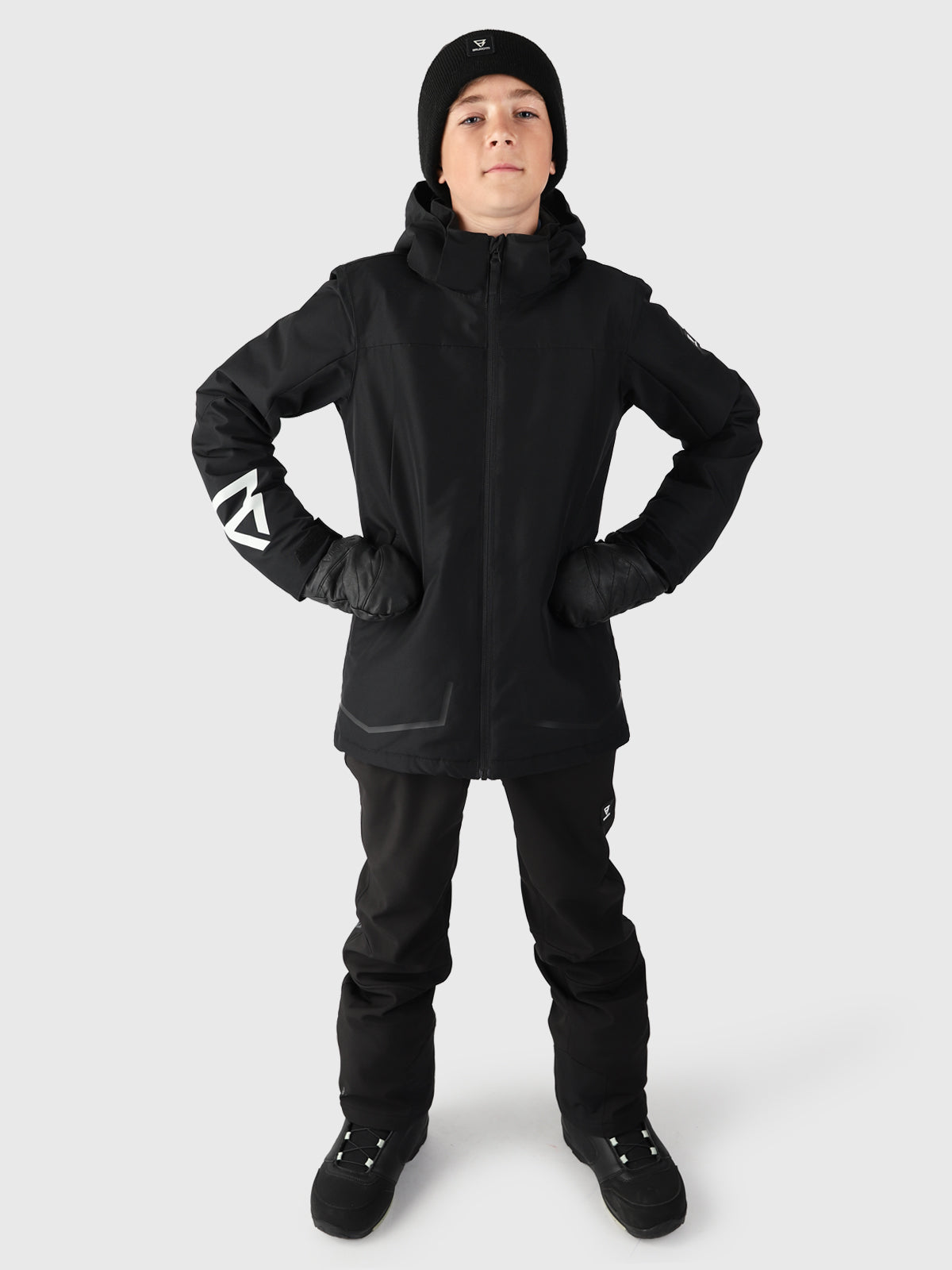 Tundery Jungen Skijacke | Schwarz