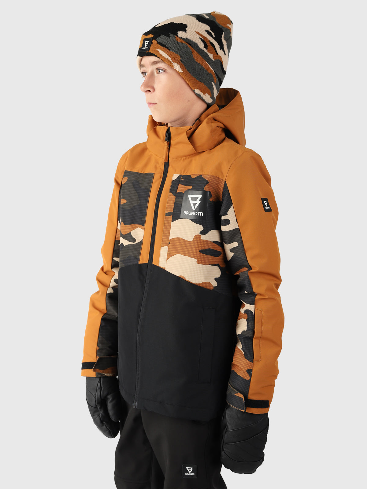 Aratiny-AO Jungen Skijacke | Braun