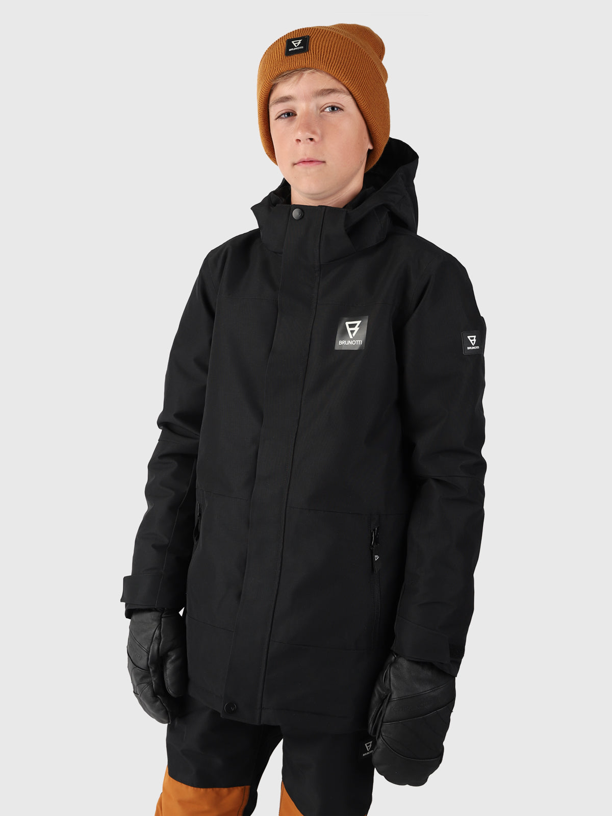 Stonsy Jungen Skijacke | Schwarz