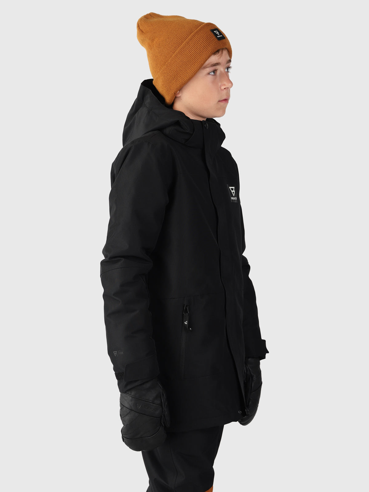 Stonsy Jungen Skijacke | Schwarz