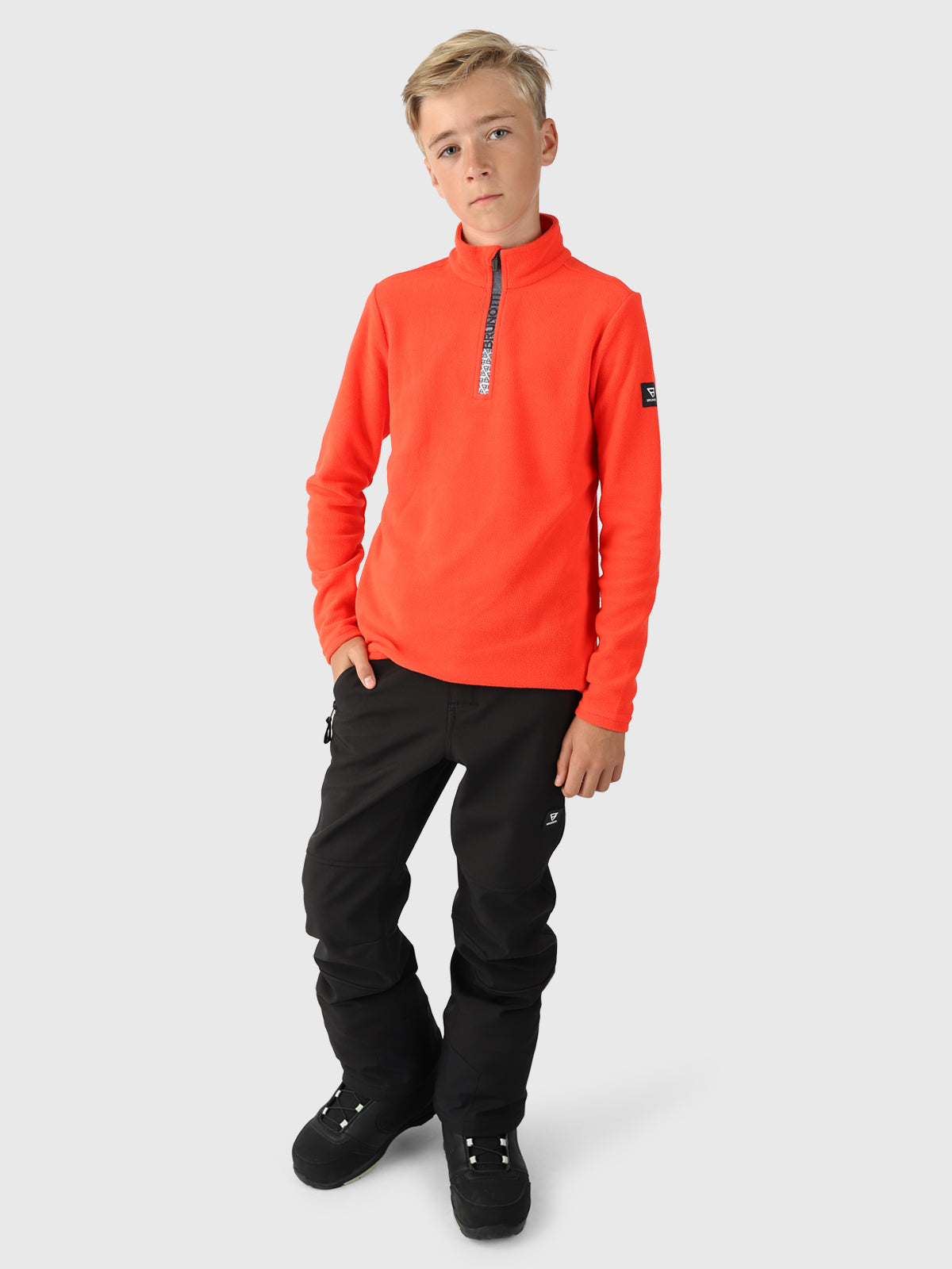 Tenny Jongens Fleece | Risk Red