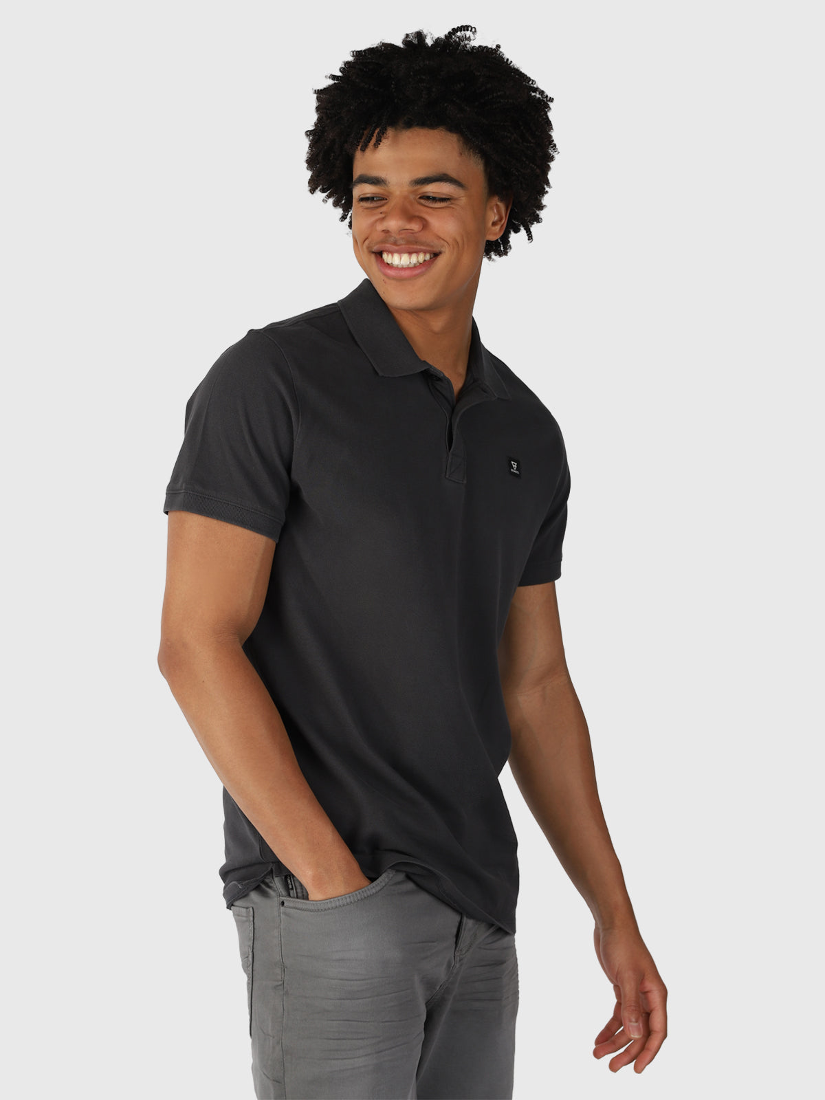 TavECO-N Men Polo Shortsleeve | Titanium