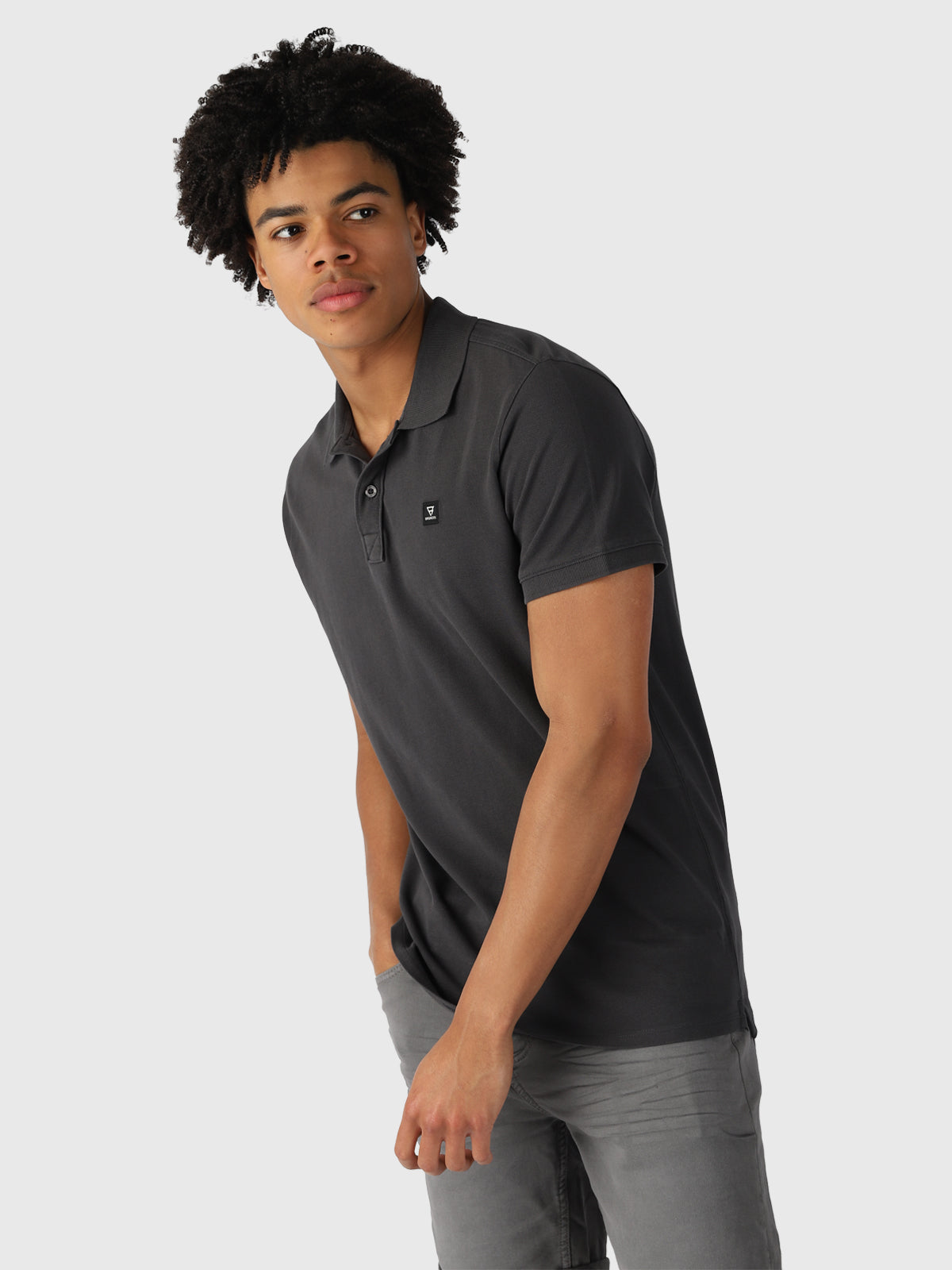 TavECO-N Men Polo Shortsleeve | Titanium