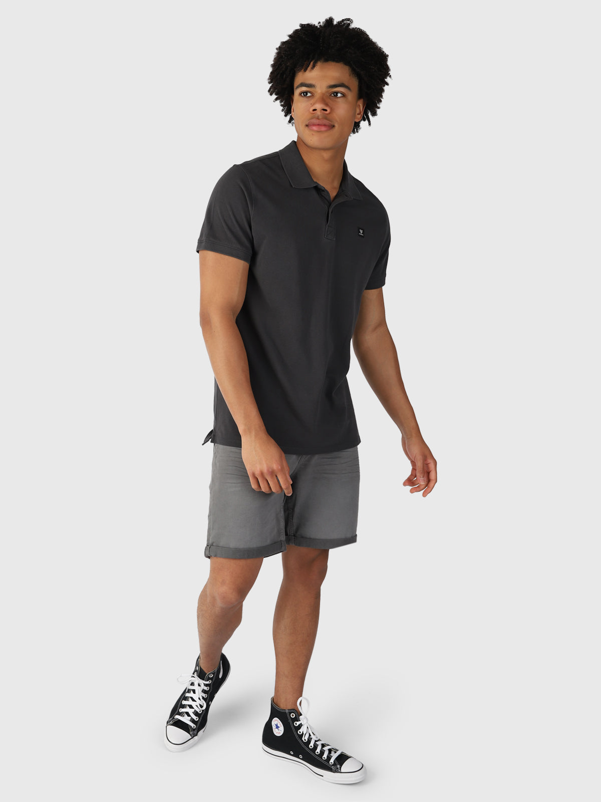 TavECO-N Men Polo Shortsleeve | Titanium