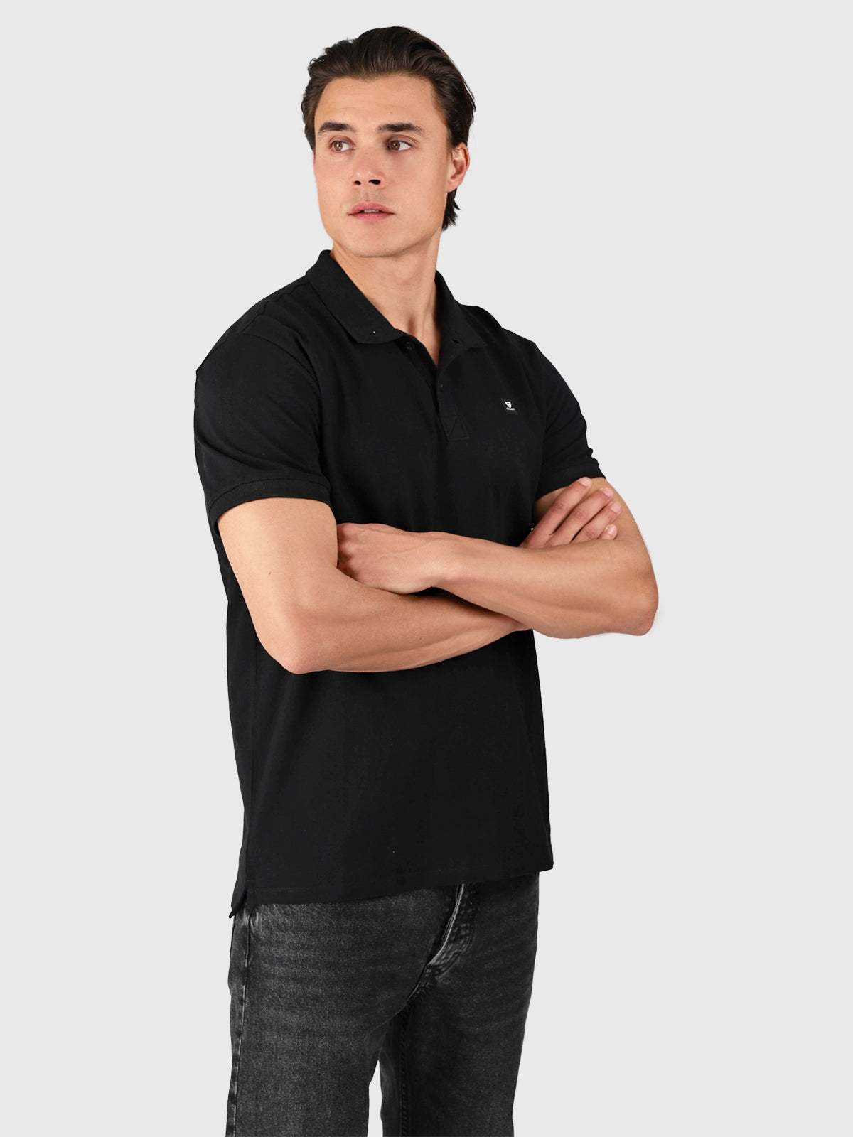 TavECO-N Men Polo Shortsleeve | Black