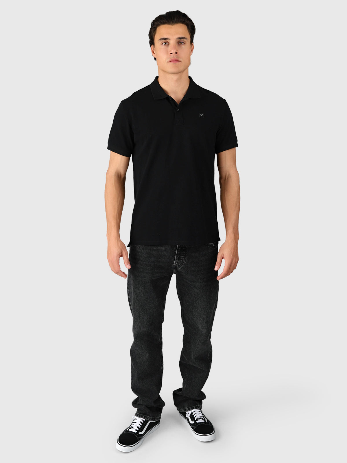 TavECO-N Men Polo Shortsleeve | Black