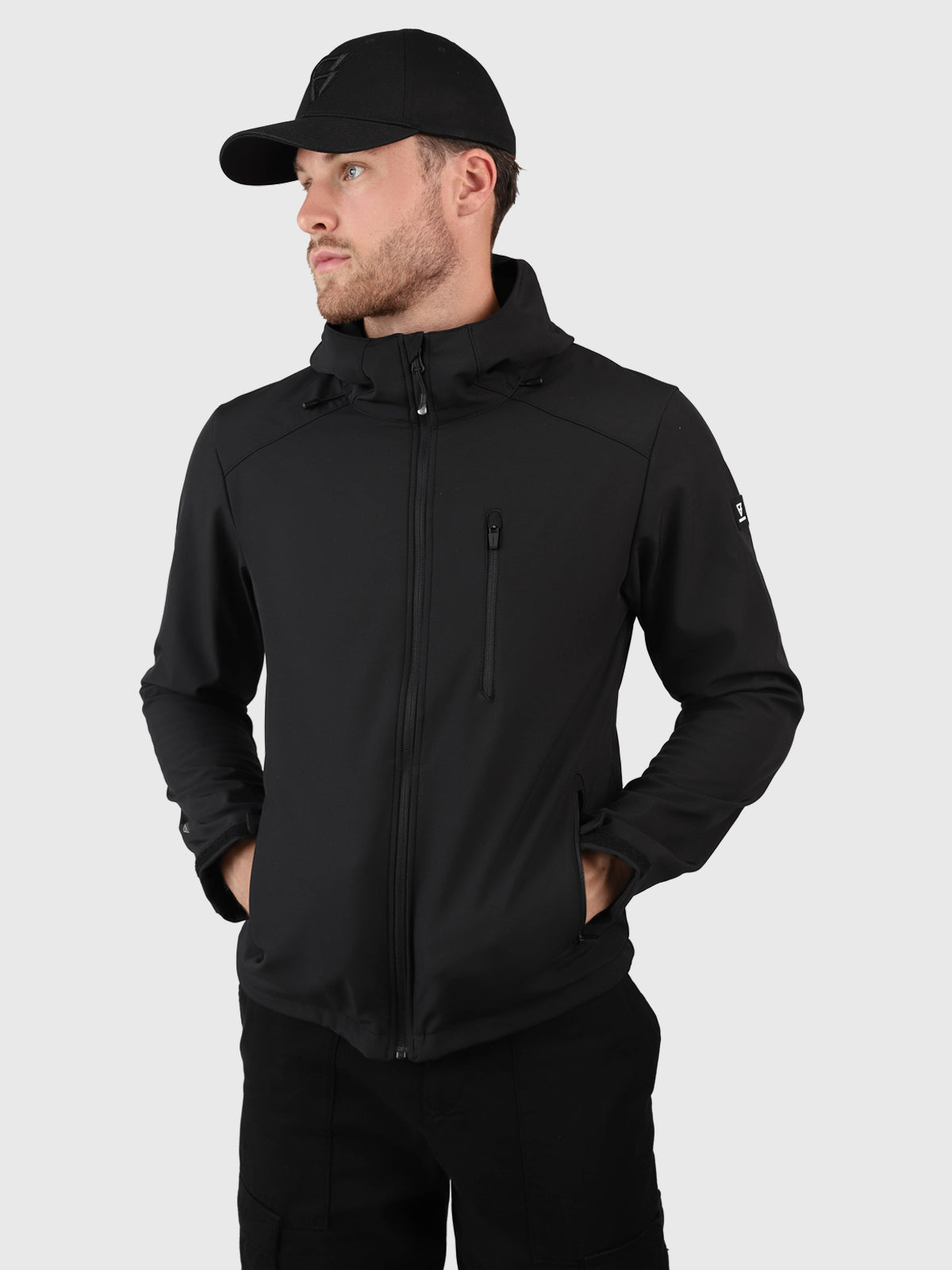 Mib-N Heren Softshell Jas | Zwart