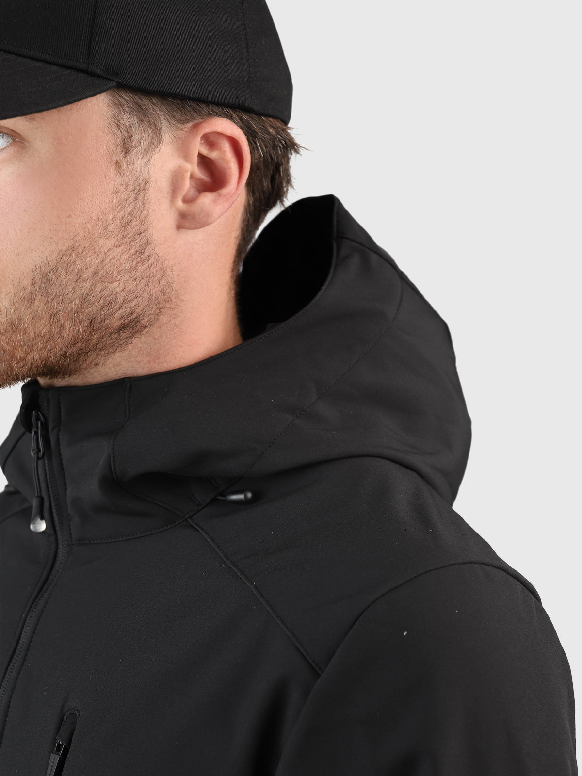 Mib-N Heren Softshell Jas | Zwart
