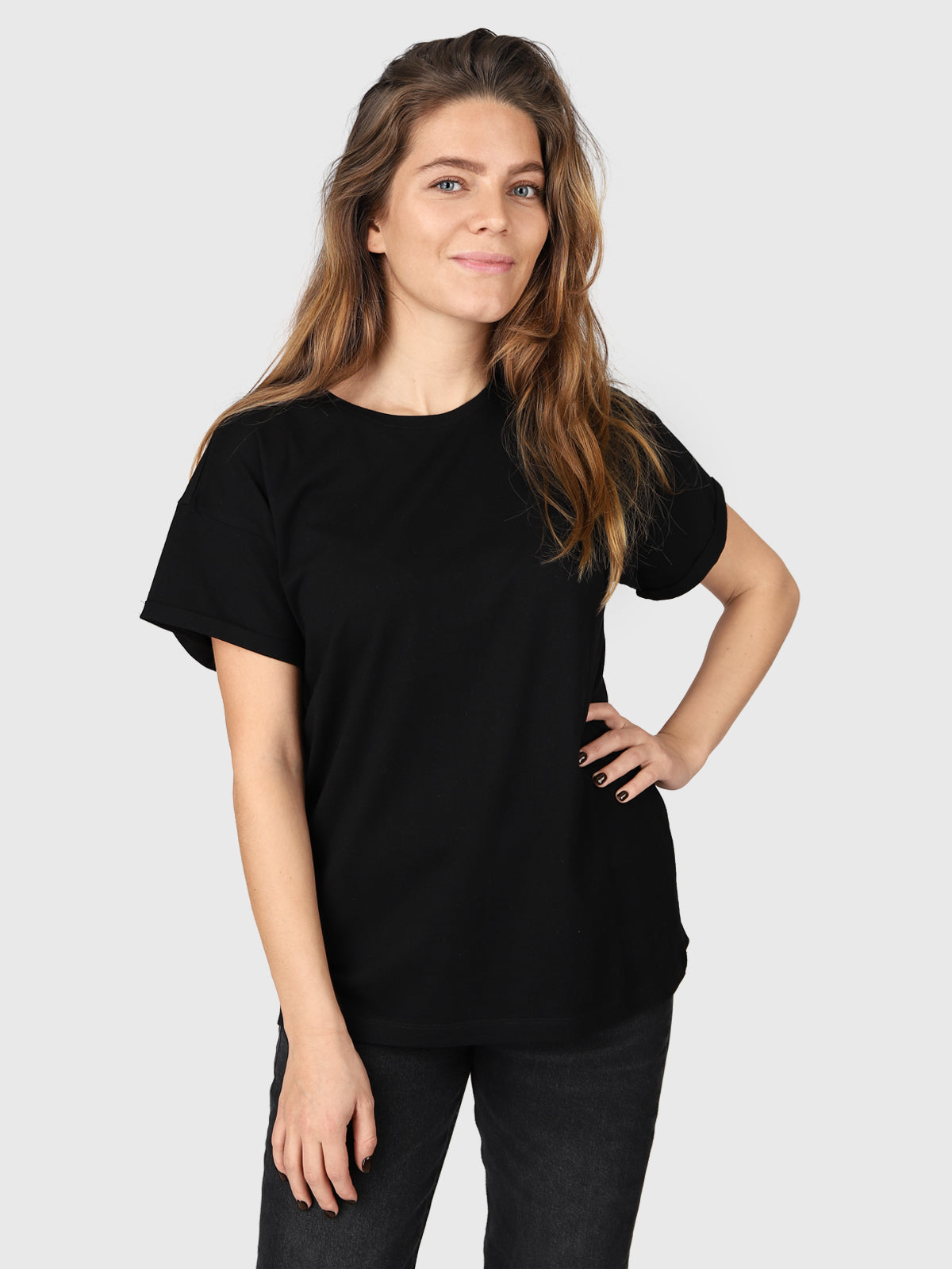 Samira-R Damen T-Shirt | Schwarz