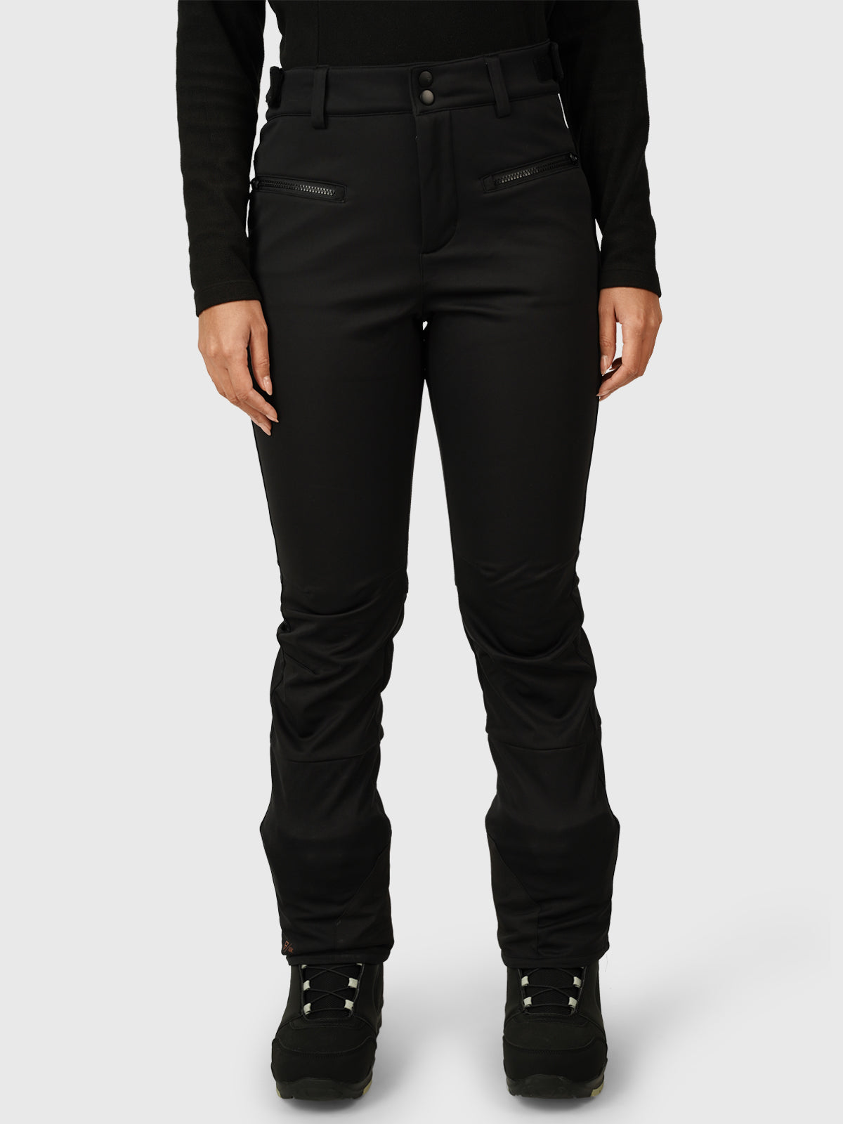 Coldlake-N Dames Softshell Skibroek | Zwart