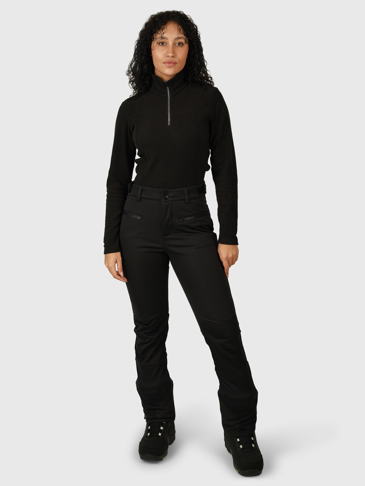 Coldlake-N Dames Softshell Skibroek | Zwart