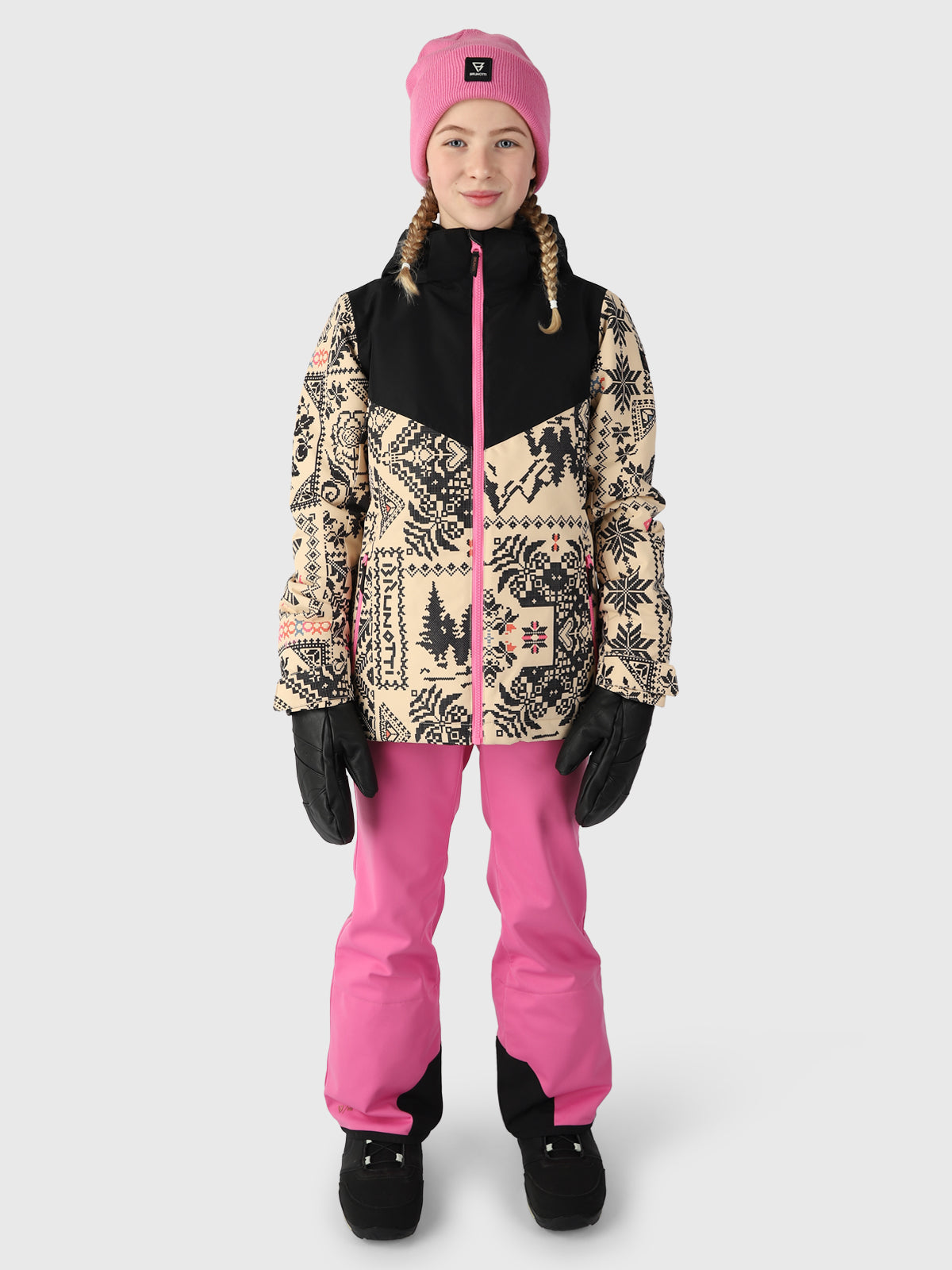 Hakubia-AO Girls Snow Jacket | White