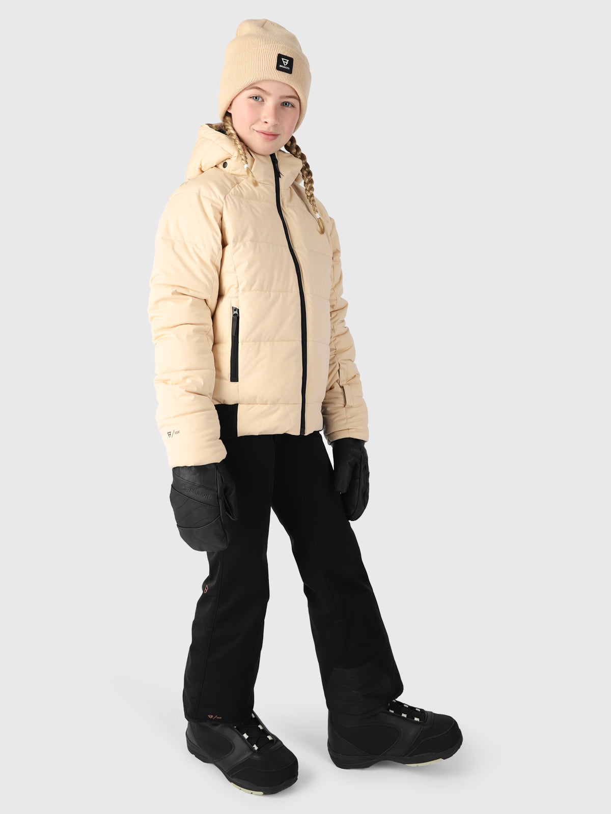 Suncrown Girls Puffer Snow Jacket | White