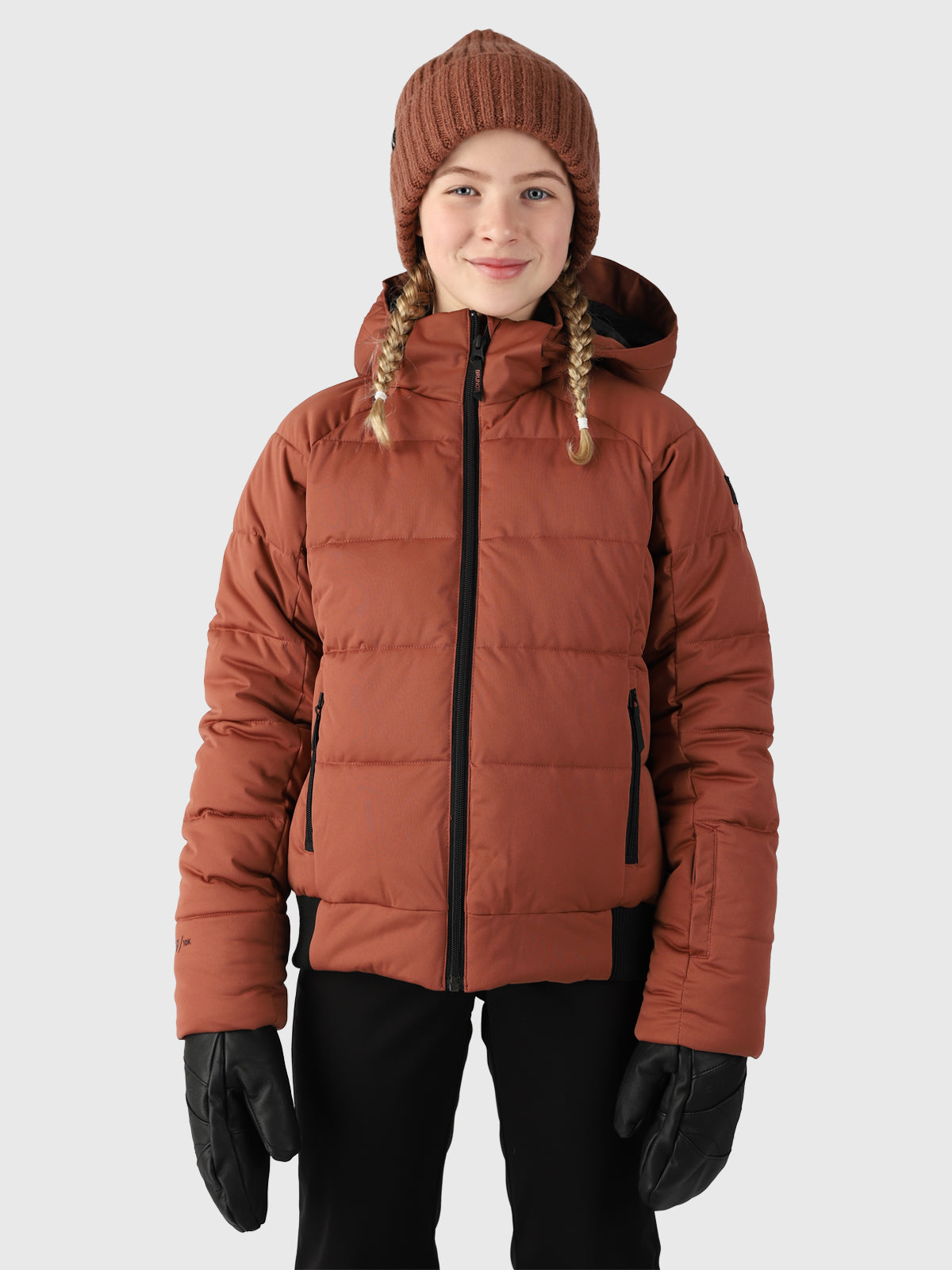 Suncrown Girls Puffer Snow Jacket | Brown