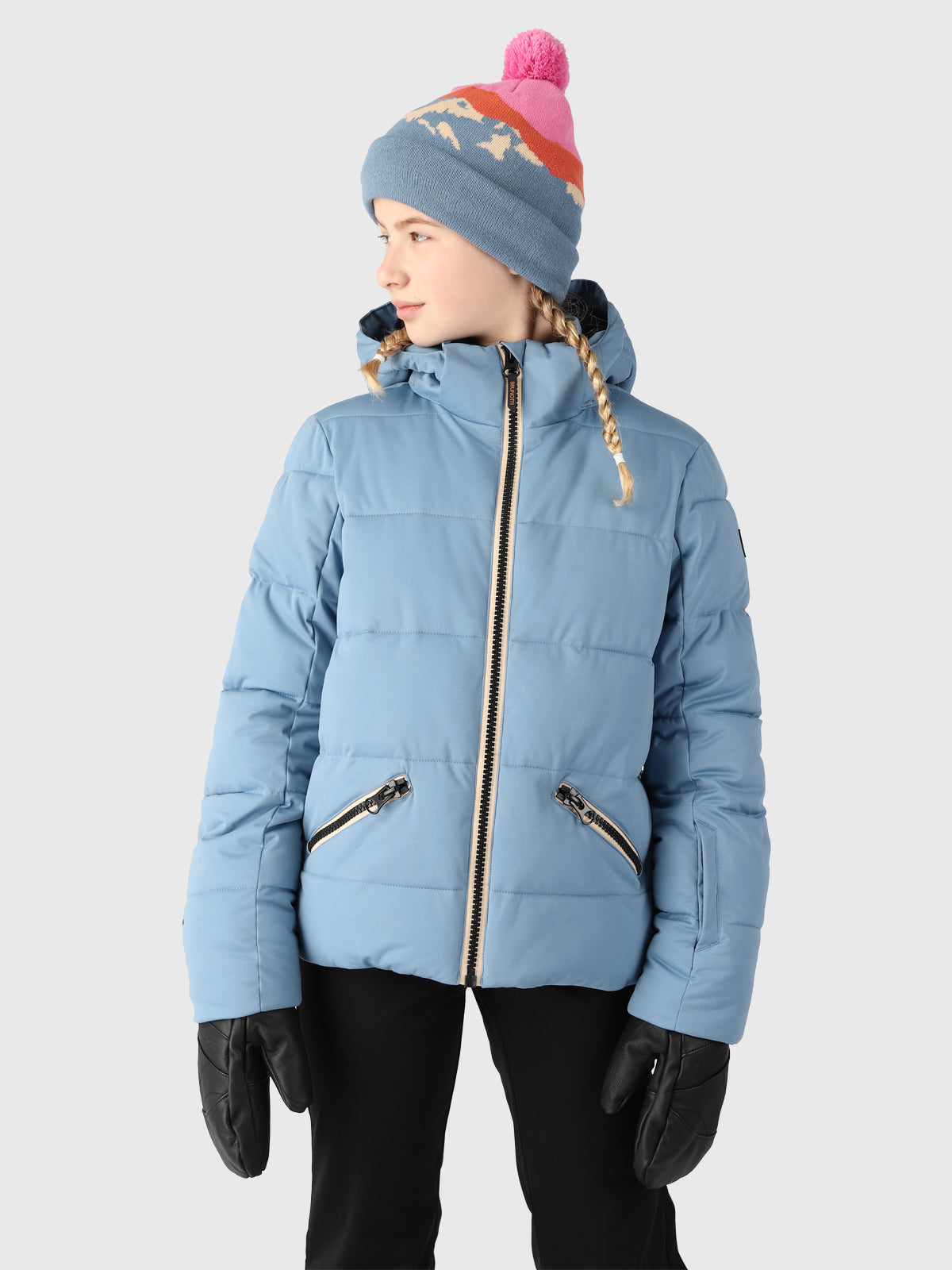 Iraika Meisjes Puffer Ski Jas | Blauw