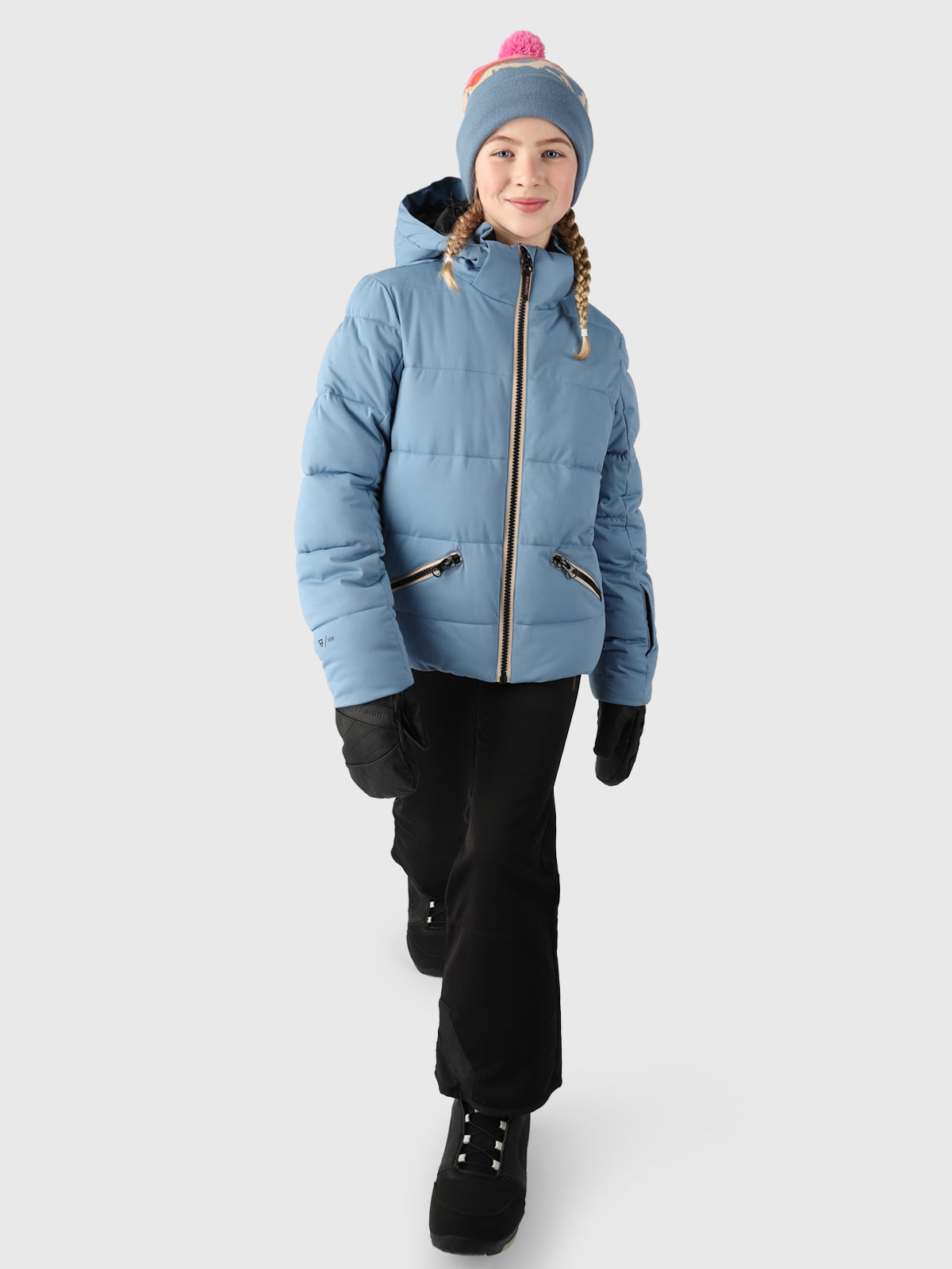 Iraika Meisjes Puffer Ski Jas | Blauw