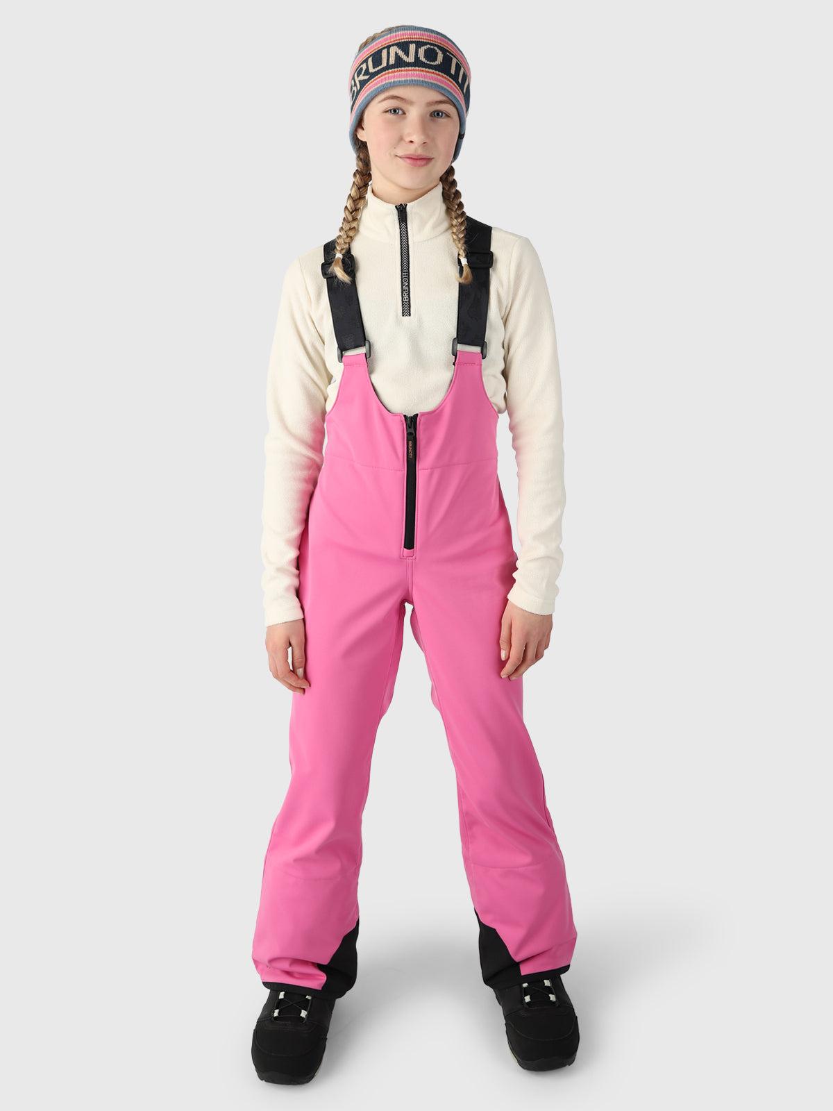 Avalanchy Girls Bib Snow Pants | Pink