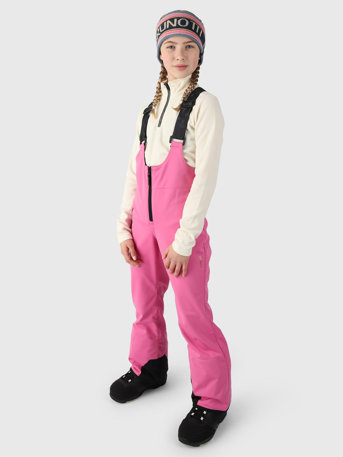 Avalanchy Girls Bib Snow Pants | Pink