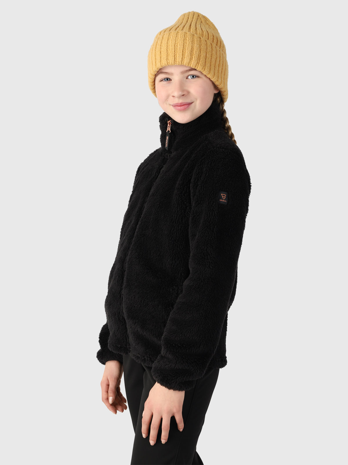 Kyoti Mädchen Fleece Vest | Schwarz