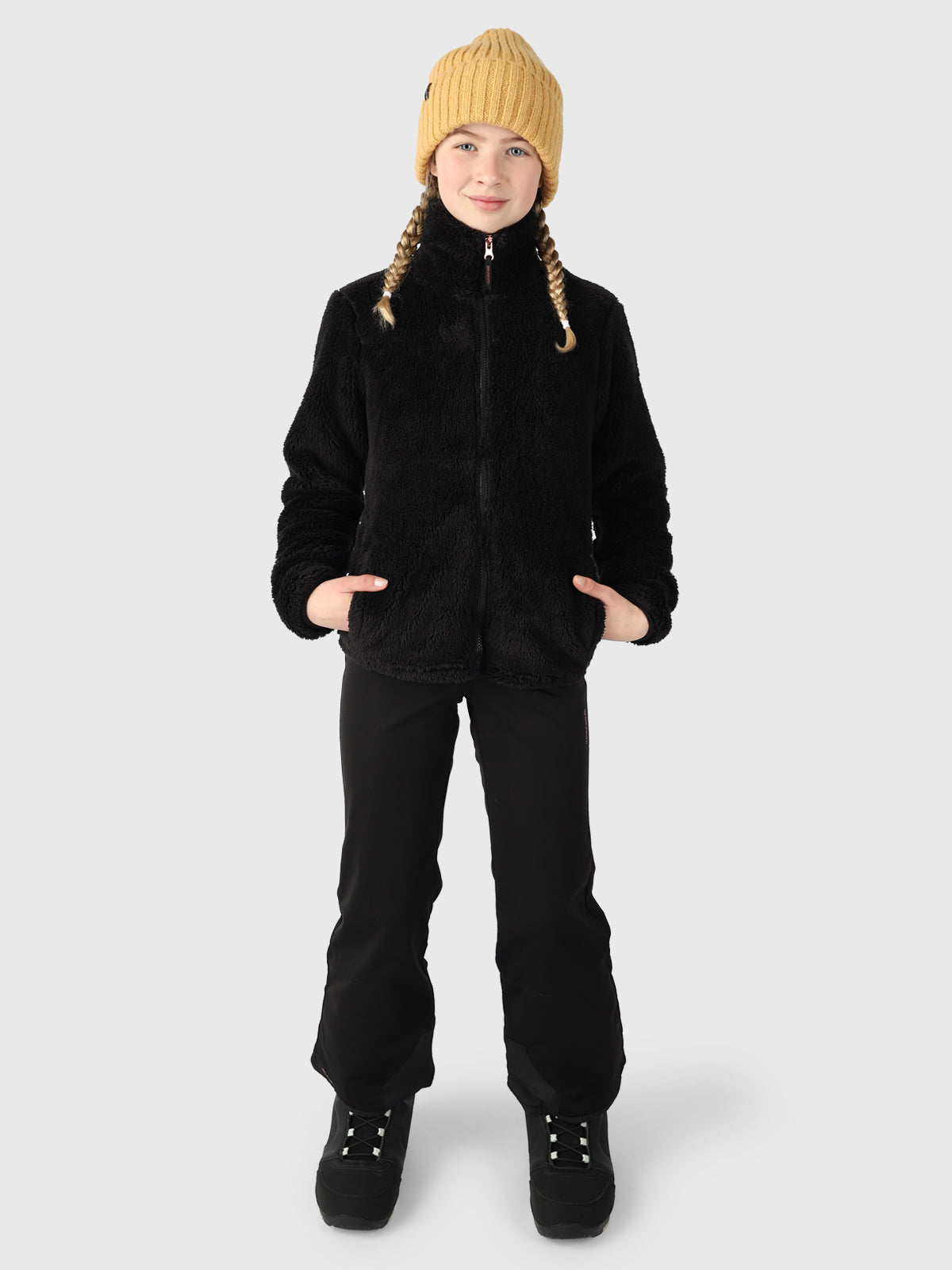 Kyoti Girls Fleece Vest | Black