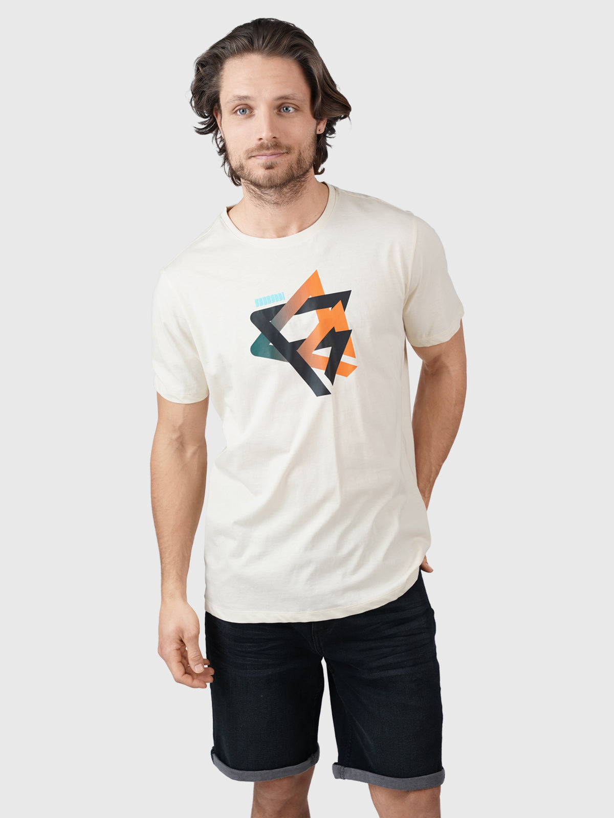 Icon-R Men T-shirt | White-Beige