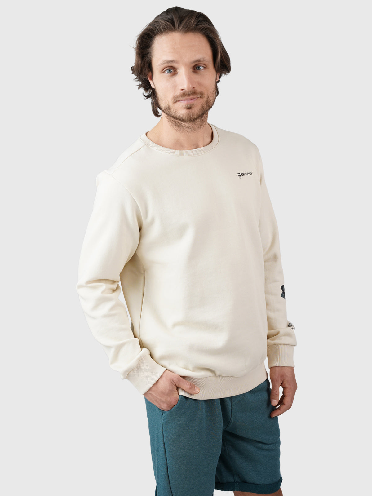 Murray-R Herren Sweatshirt | Weiß-Beige