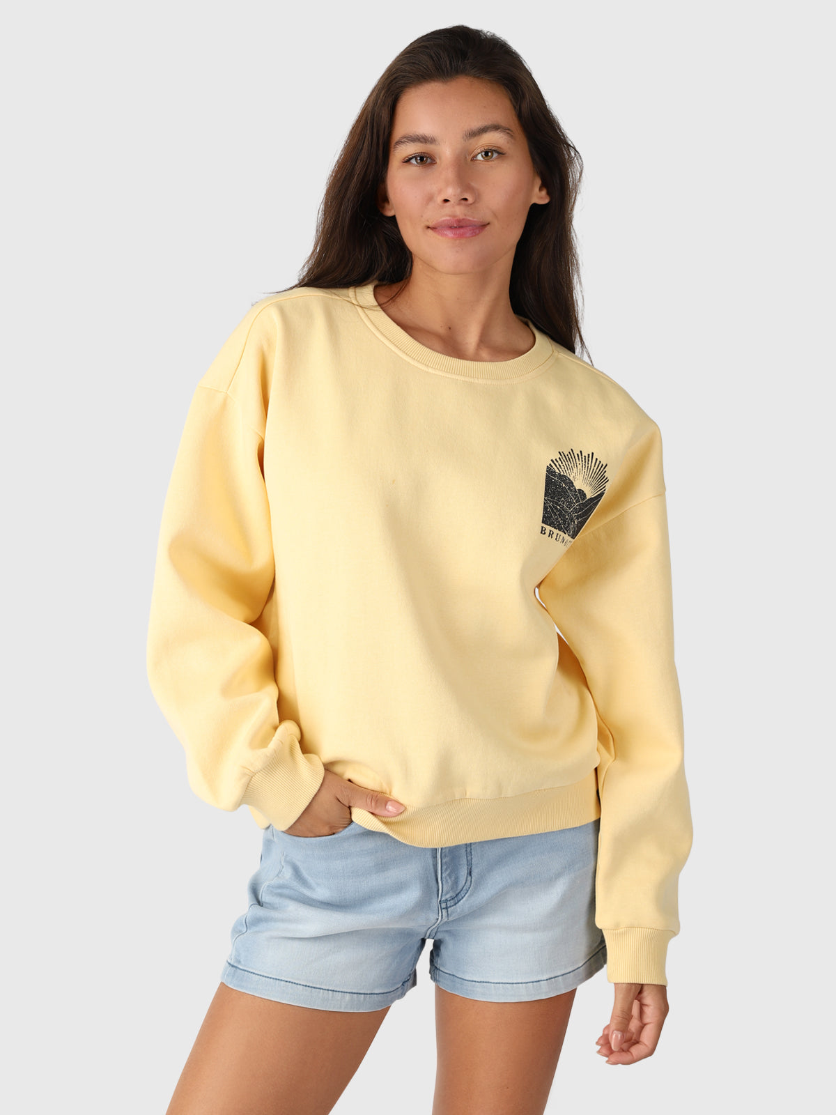 Loreta-R Dames Sweater | Geel