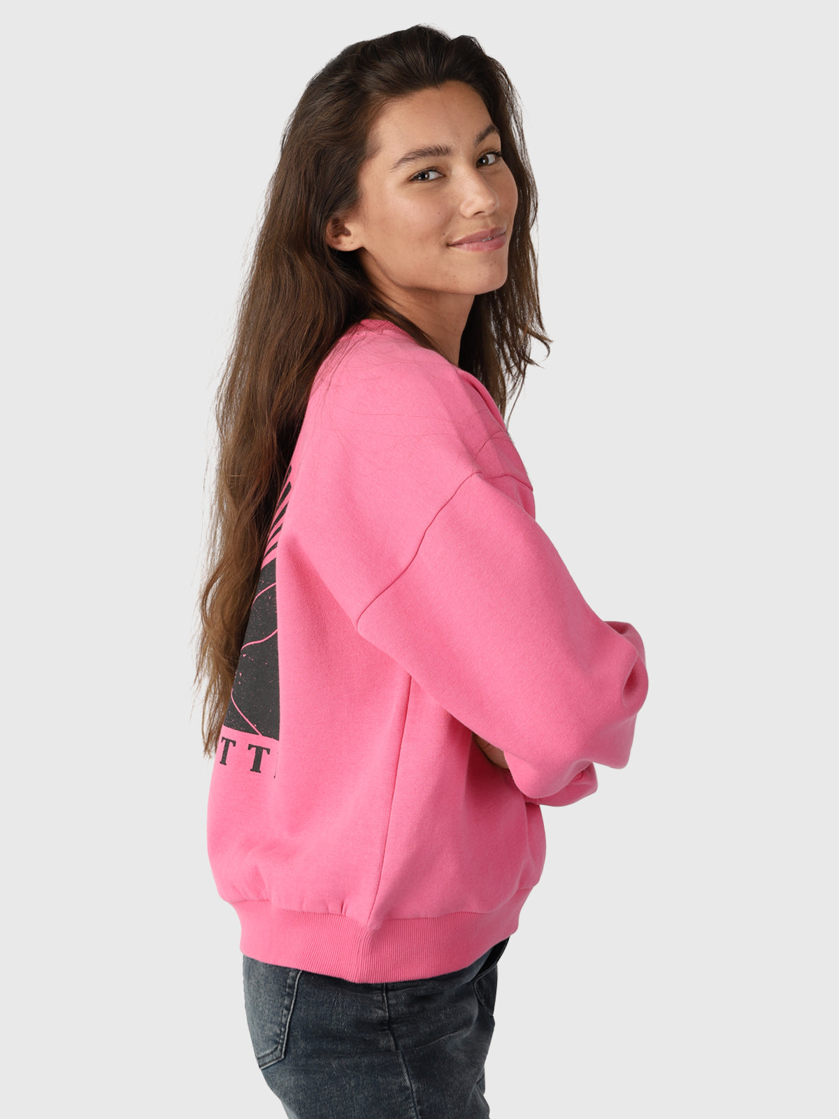 Loreta-R Dames Sweater | Roze