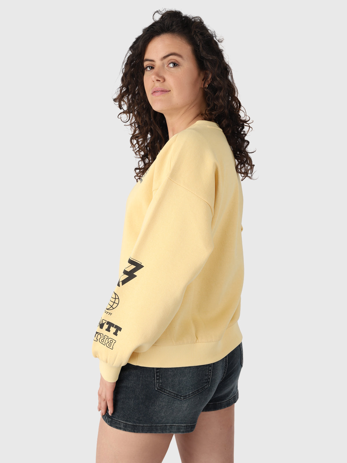 Rachida-R Damen Sweatshirt | Gelb