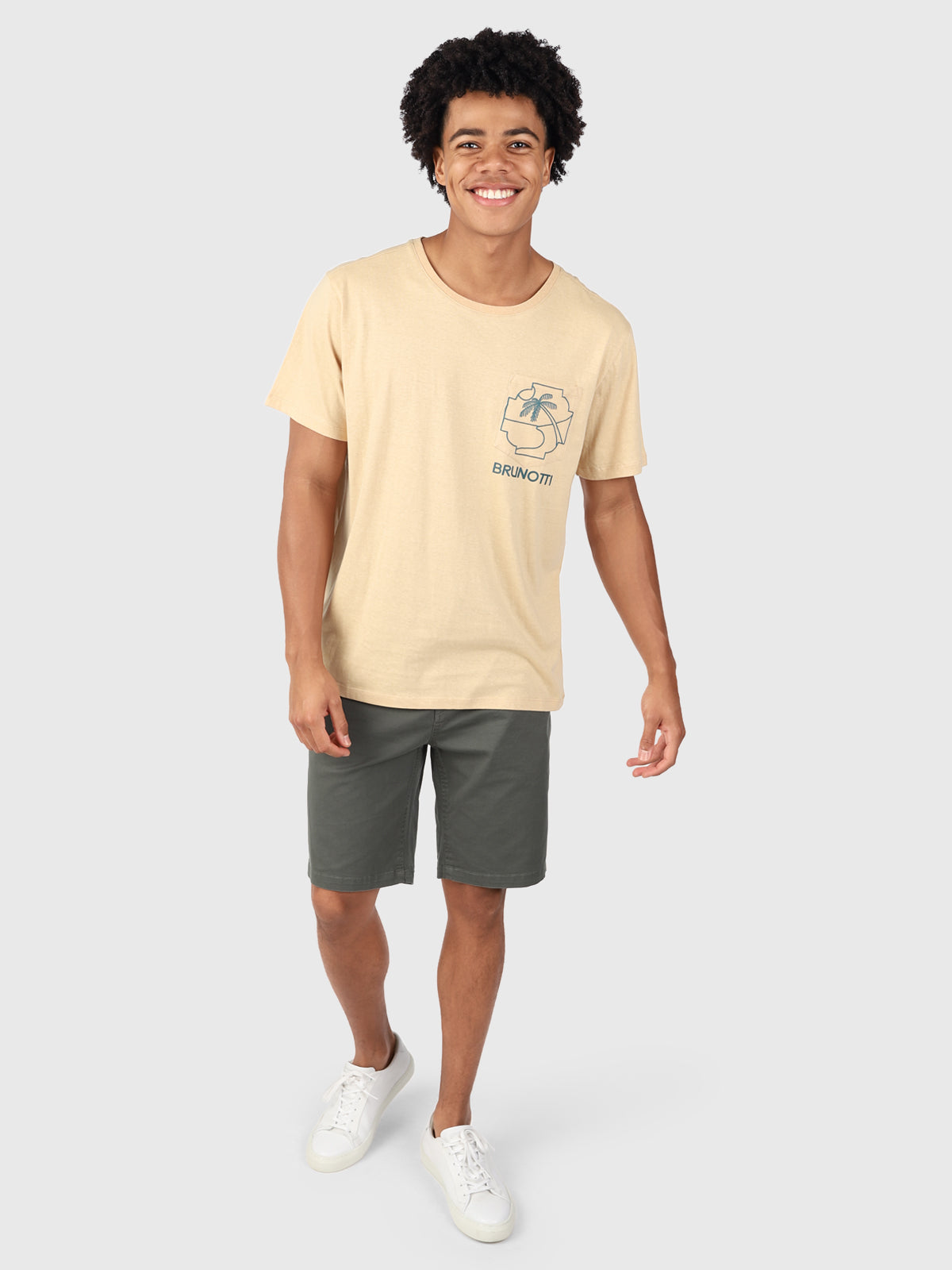 Axle-Neppy Heren T-shirt | Beige