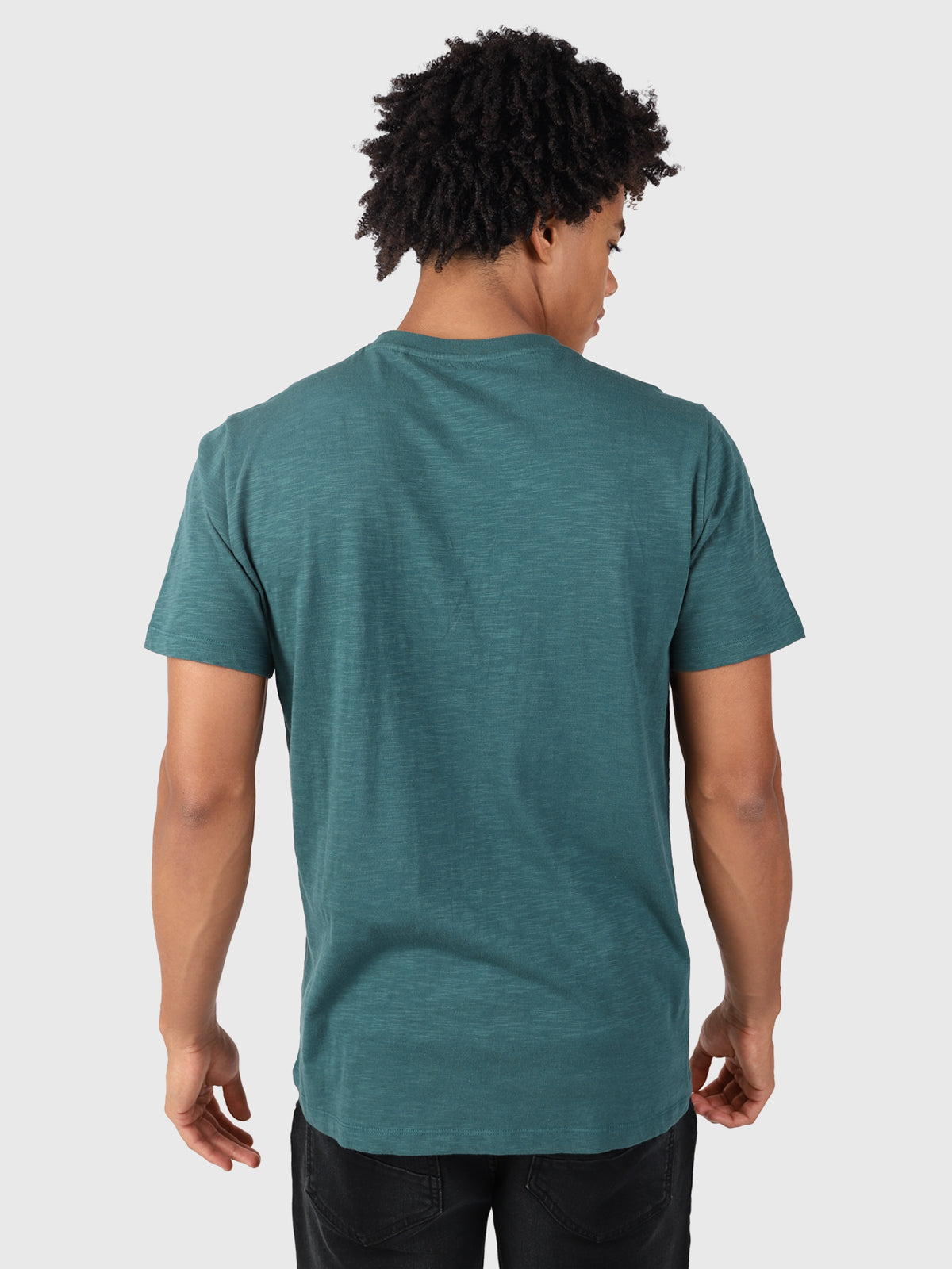 John-Logo-Slub Men T-shirt | Green