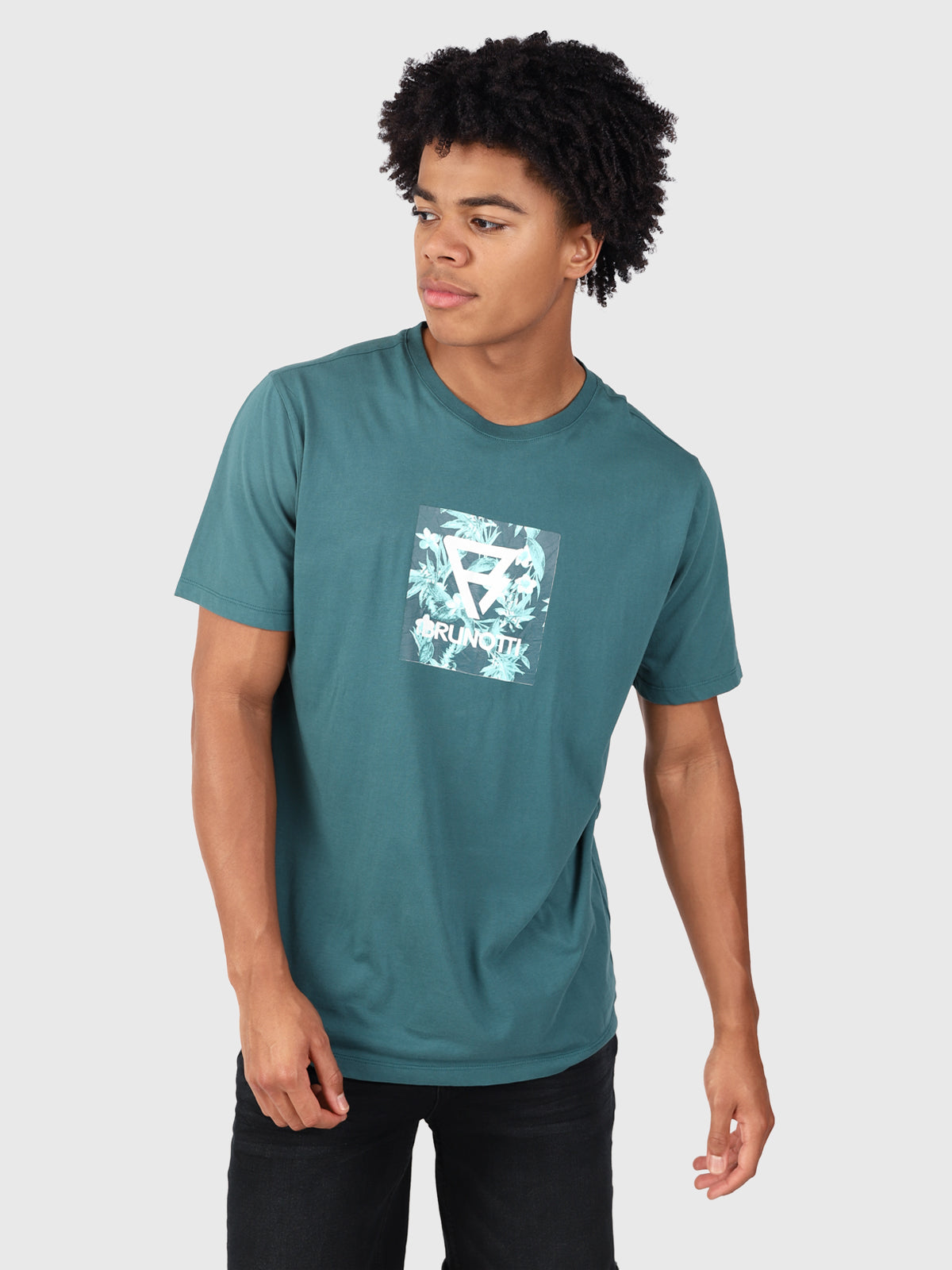 Jahn-Logosquare Men T-shirt | Green